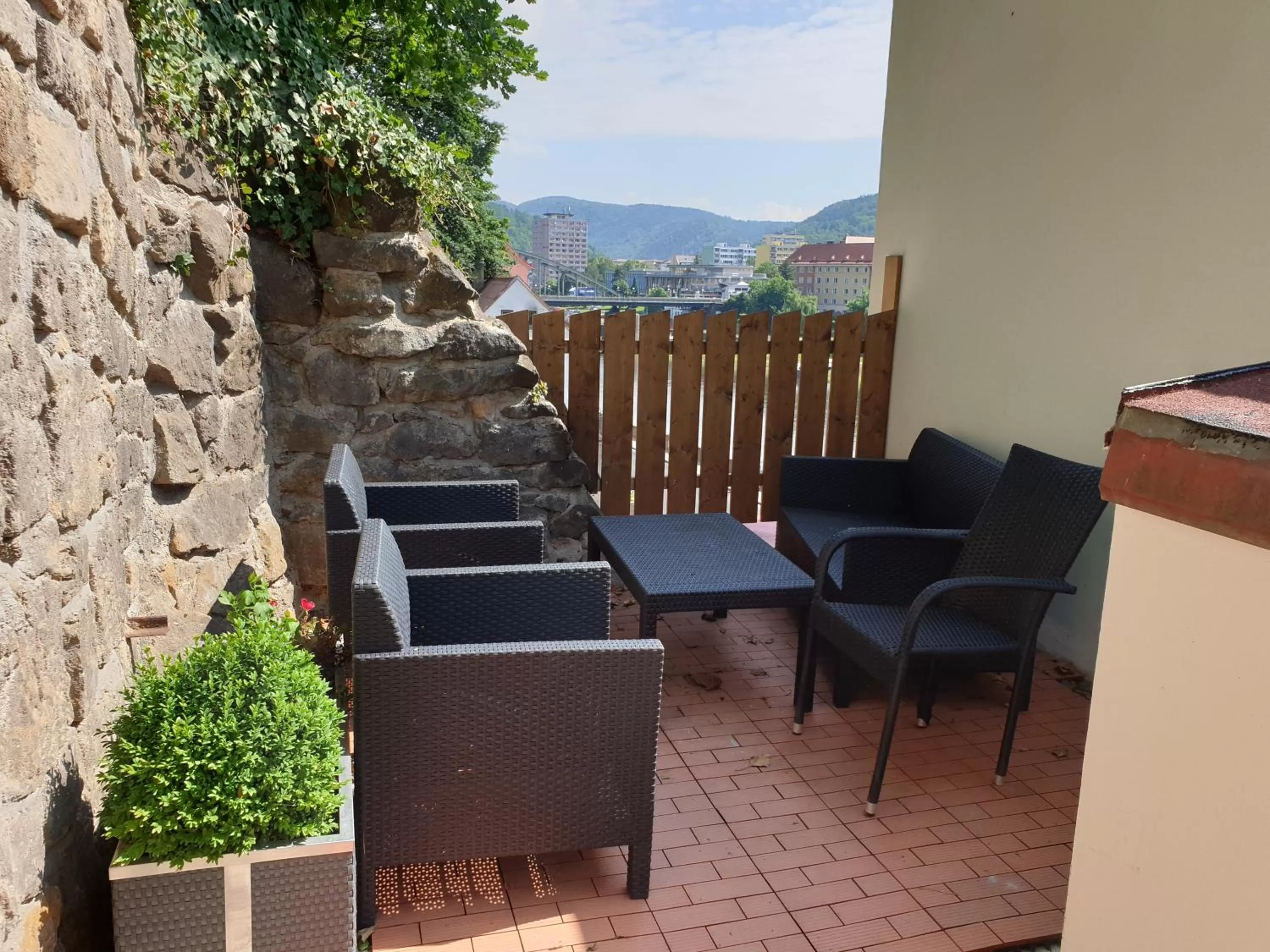 Balcony/Terrace in Penzion Via Ferrata