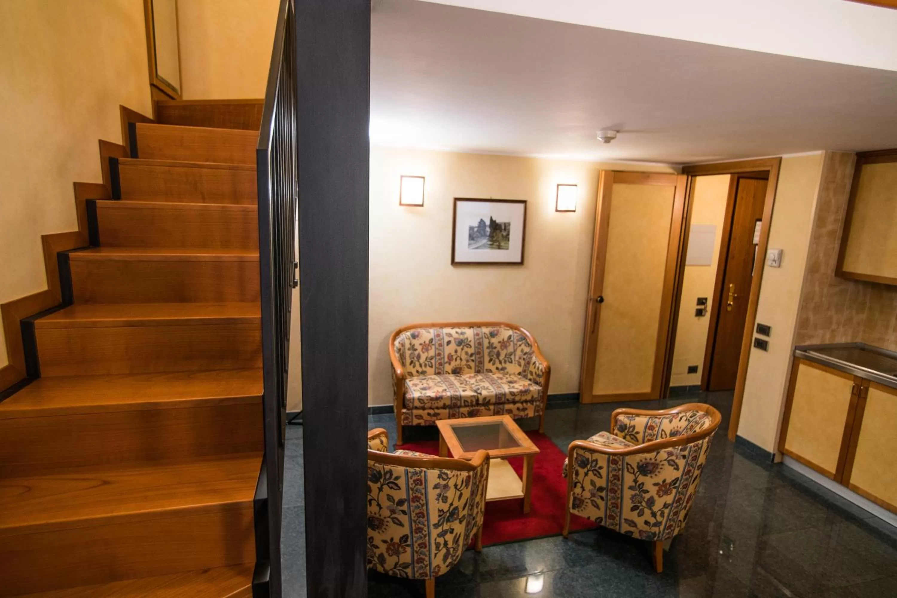 Living room in Le Petit Hotel