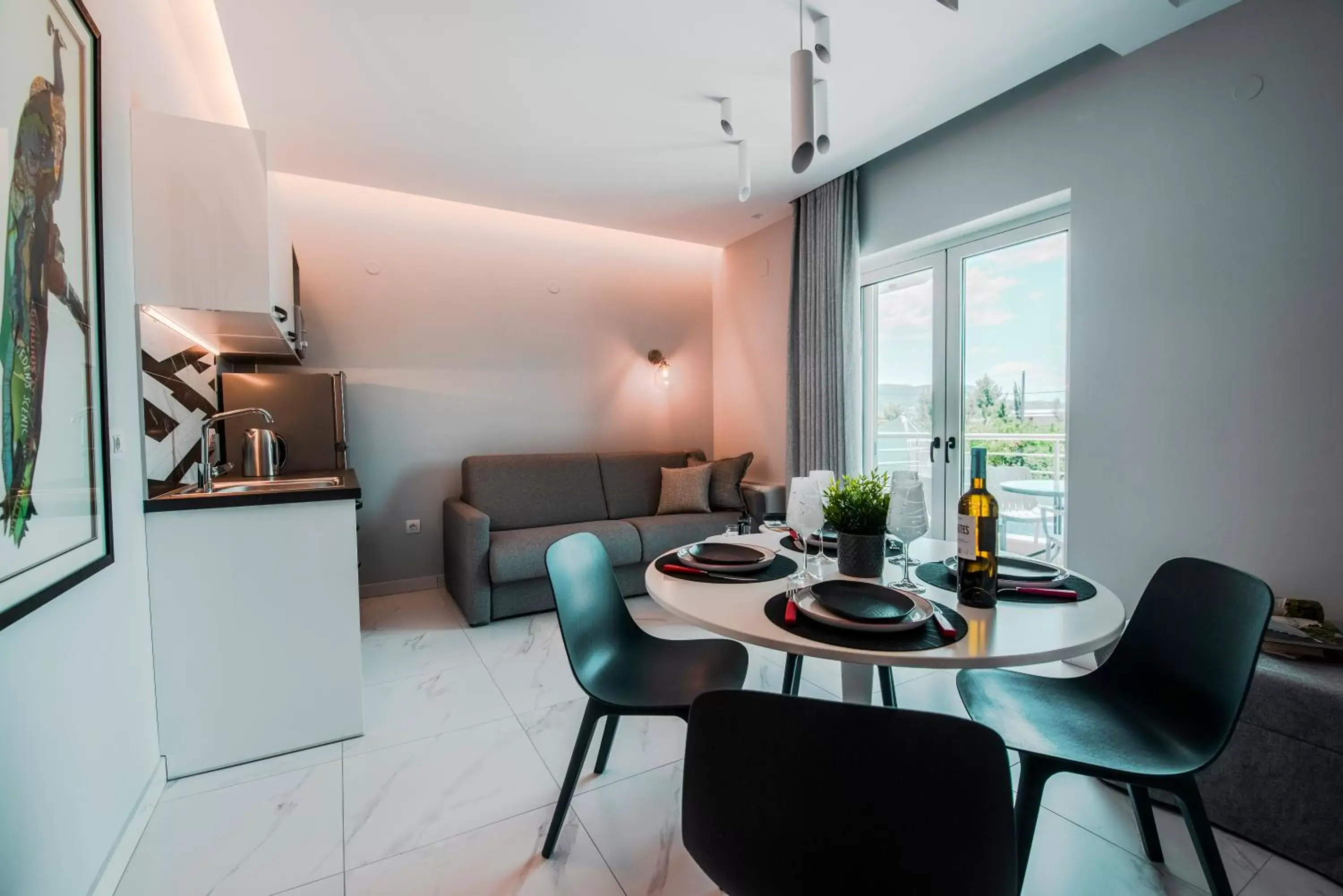 Living room, Dining Area in Frunze Luxury Apartments
