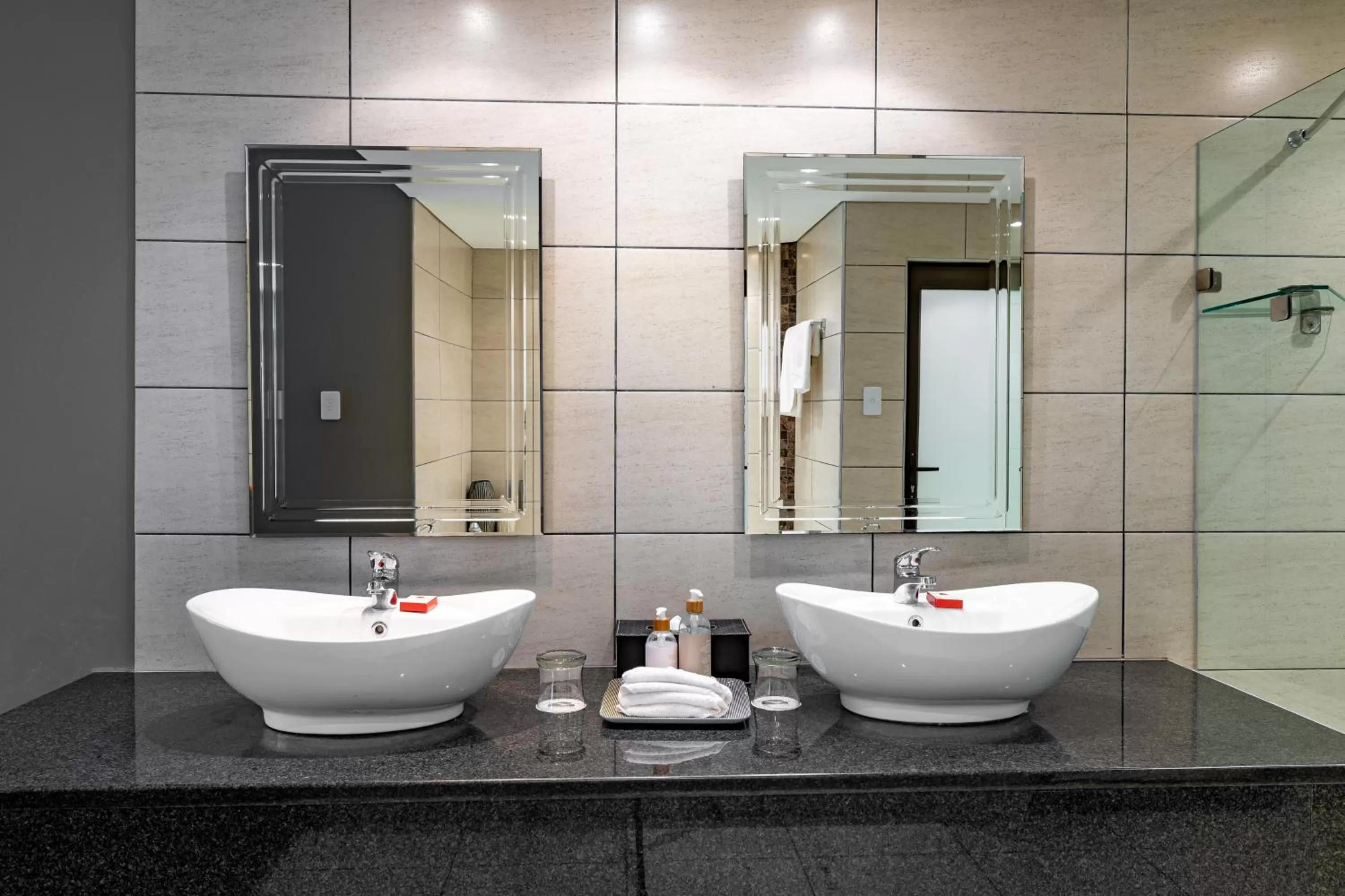 Bathroom in African Sky Hotels - Pine Lake Inn