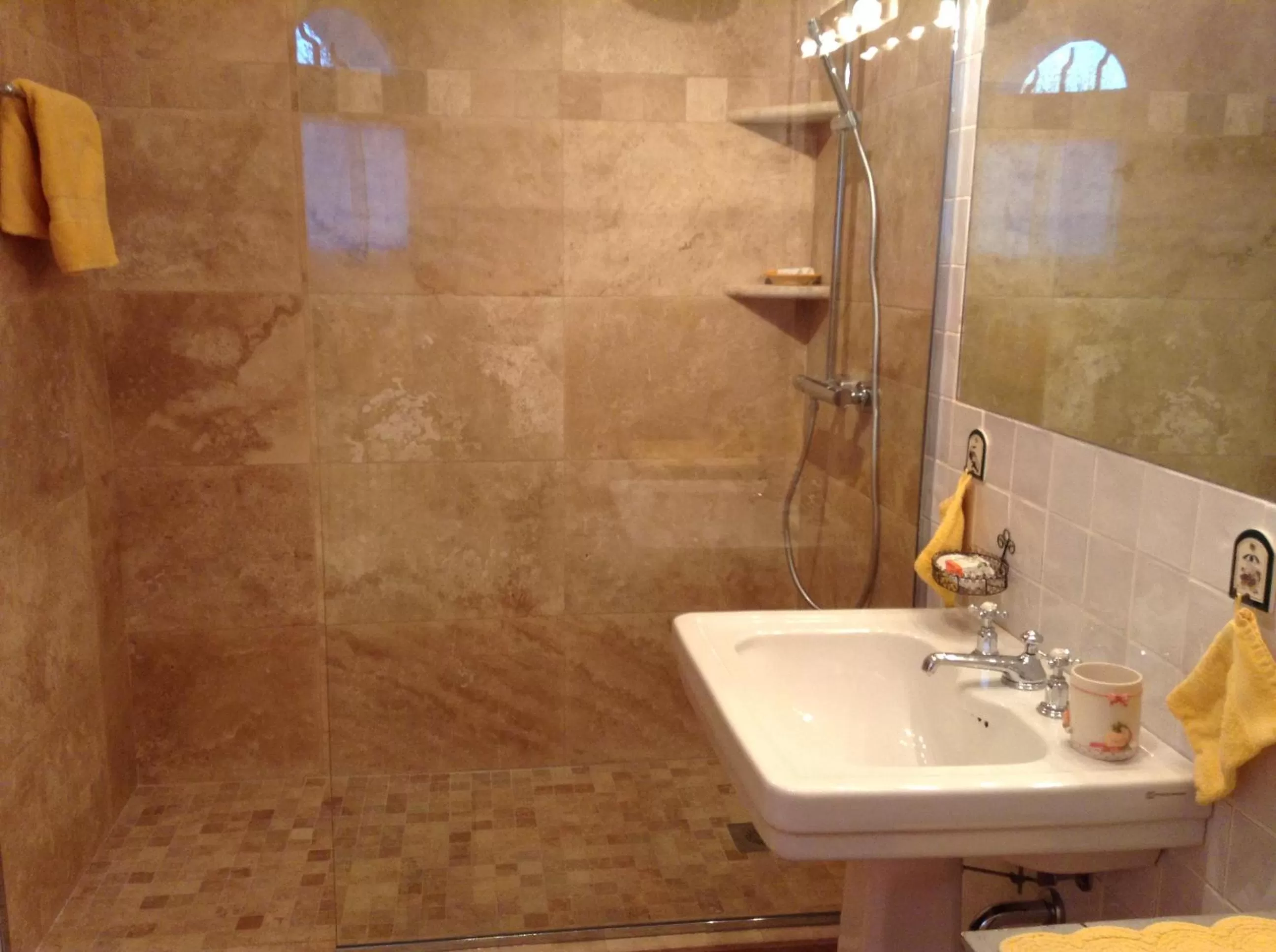 Shower in Mas Du Roc Bed & Breakfast