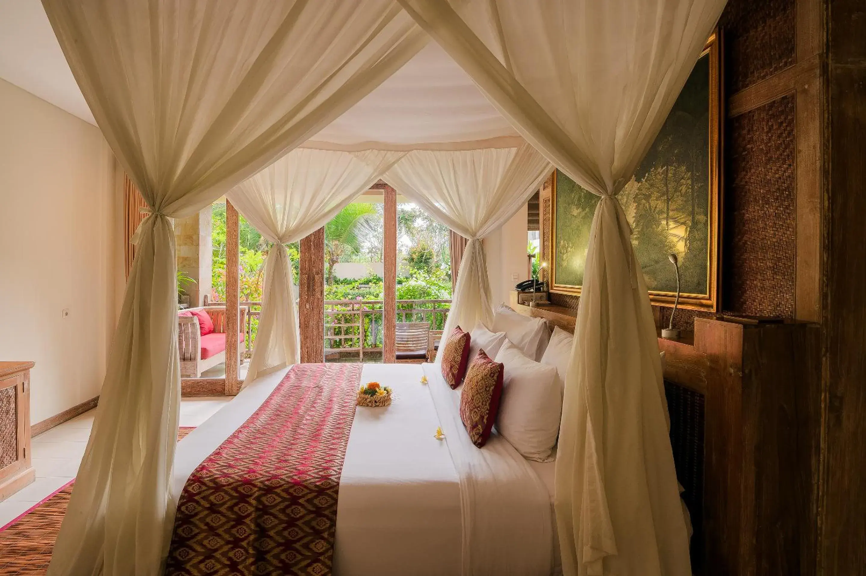 Bed in The Udaya Resorts and Spa