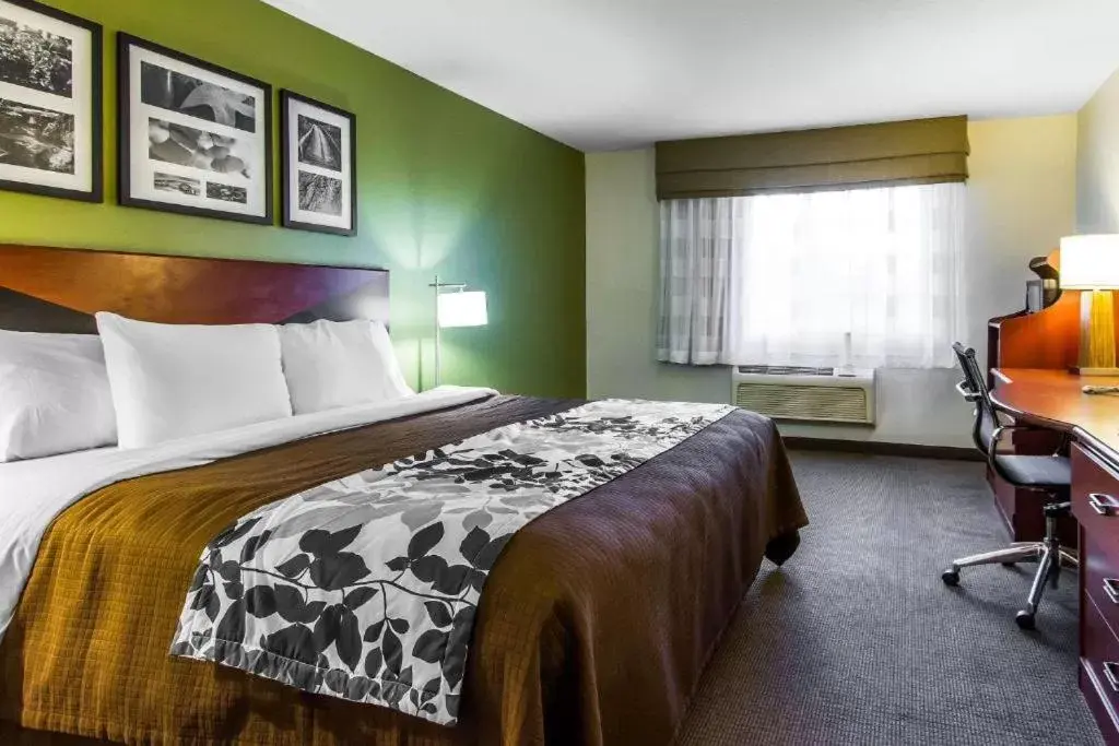 Bed in Sleep Inn & Suites Pleasant Hill - Des Moines