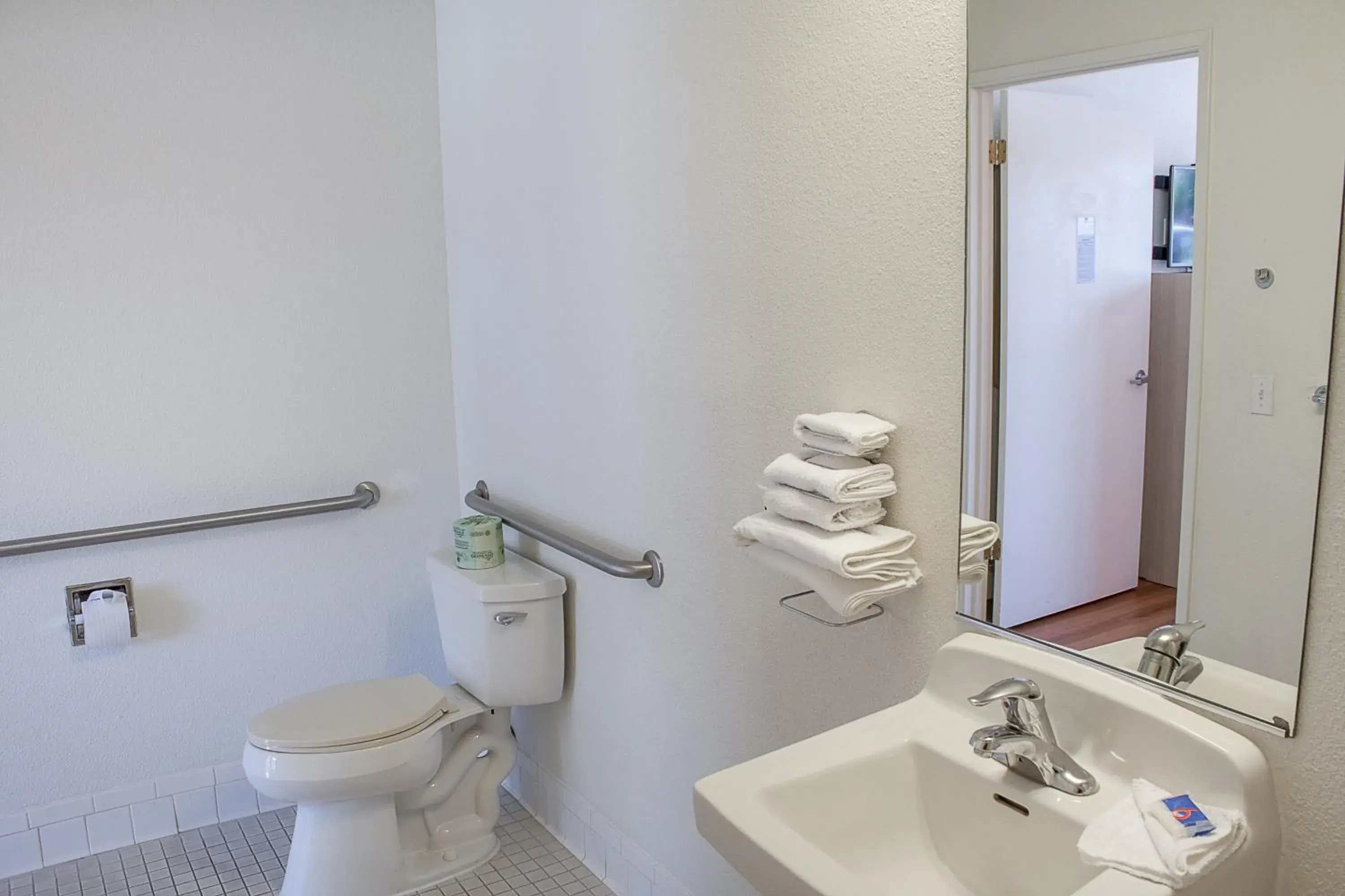 Bathroom in Motel 6-Ukiah, CA