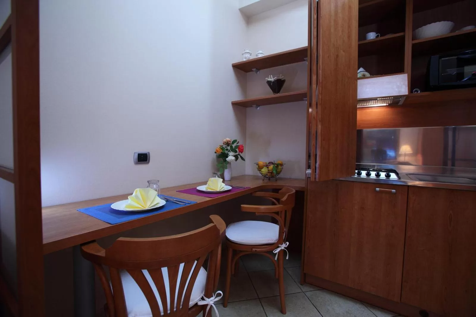 Kitchen or kitchenette in Residence Hotel La Giara