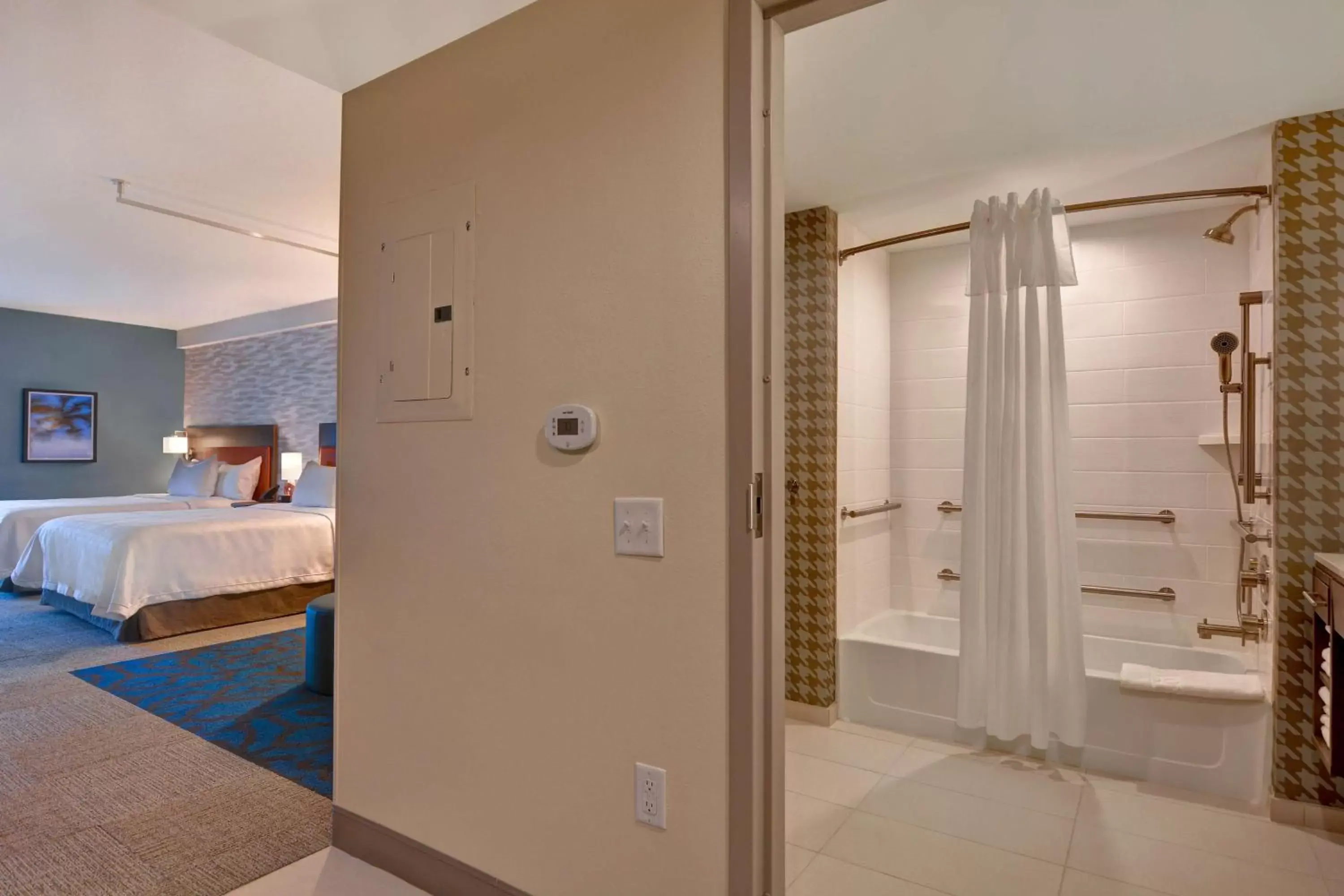 Bathroom in Home2 Suites By Hilton Orlando Flamingo Crossings, FL