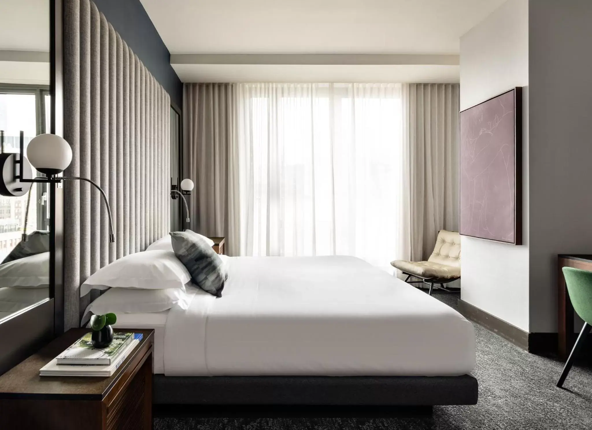 Bedroom, Bed in Kimpton Hotel Eventi, an IHG Hotel