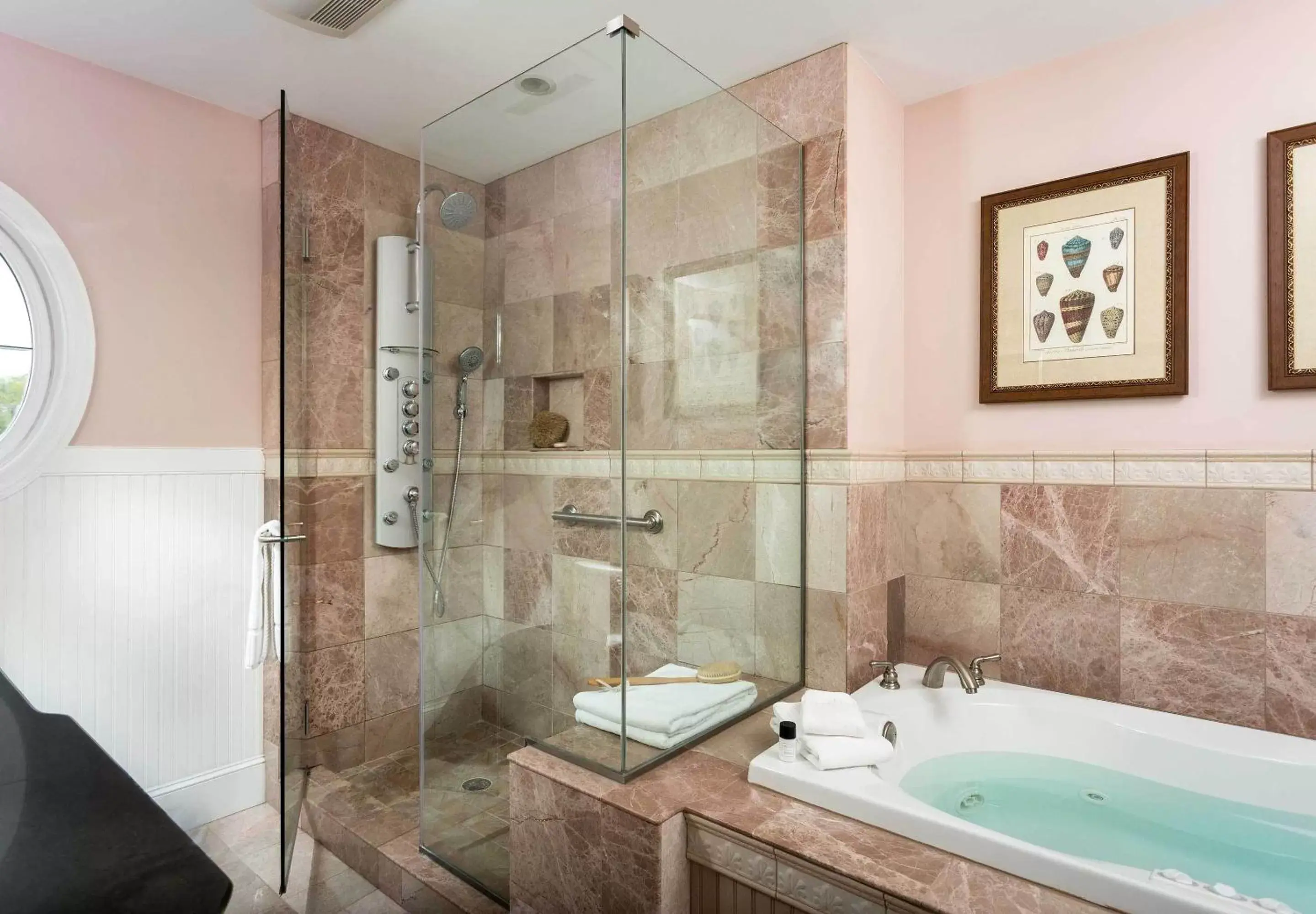 Shower, Bathroom in Grand Harbor Inn