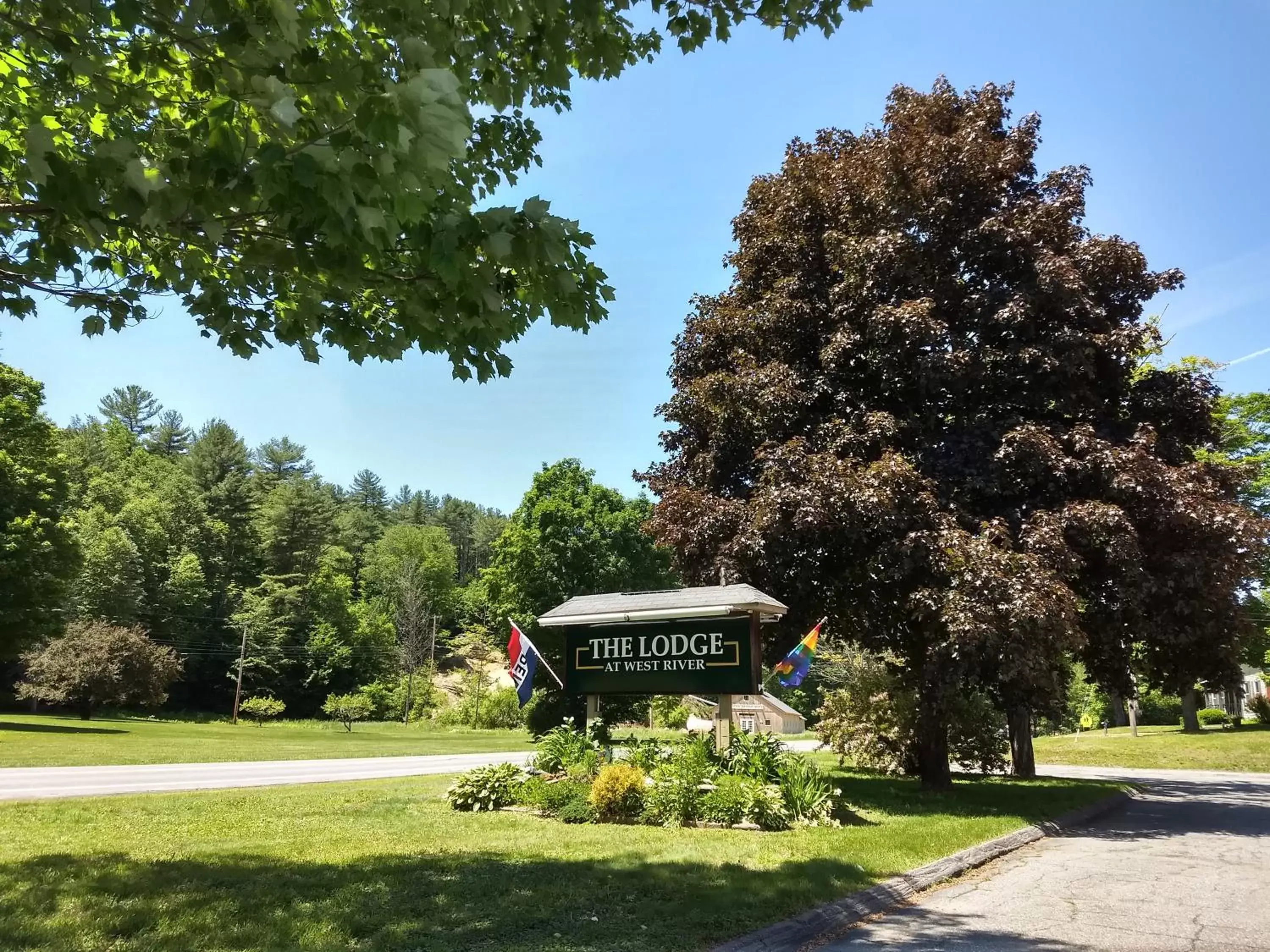 Property logo or sign in The Lodge at West River