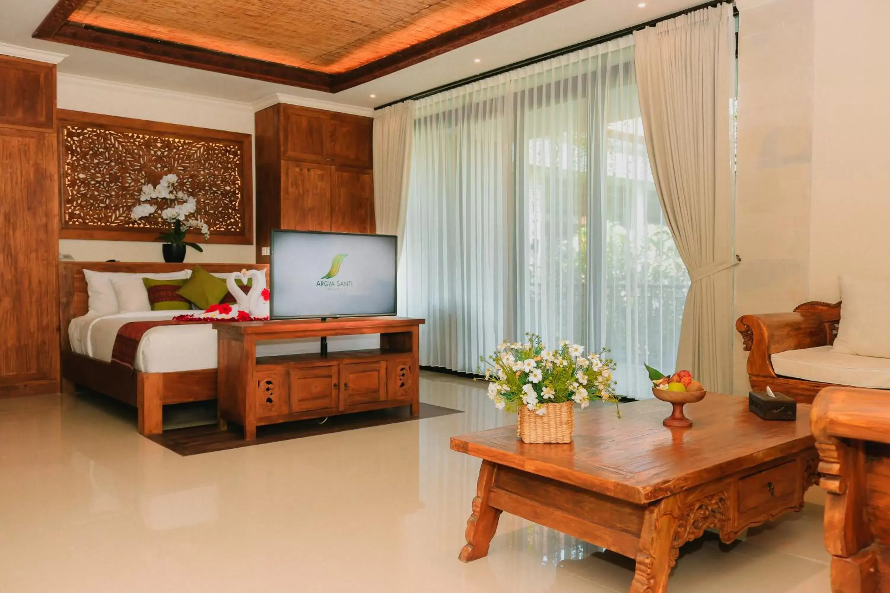 View (from property/room), TV/Entertainment Center in Argya Santi Resort