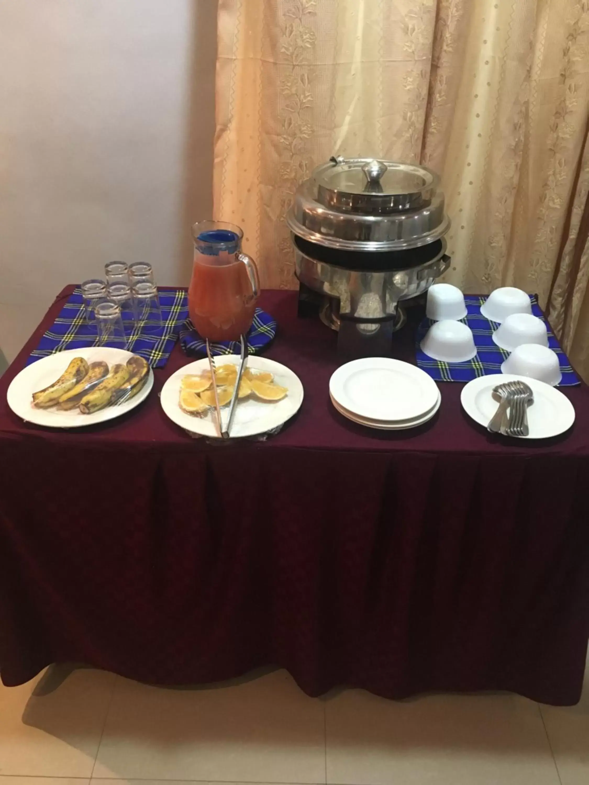 Buffet breakfast in Natron Palace Hotel