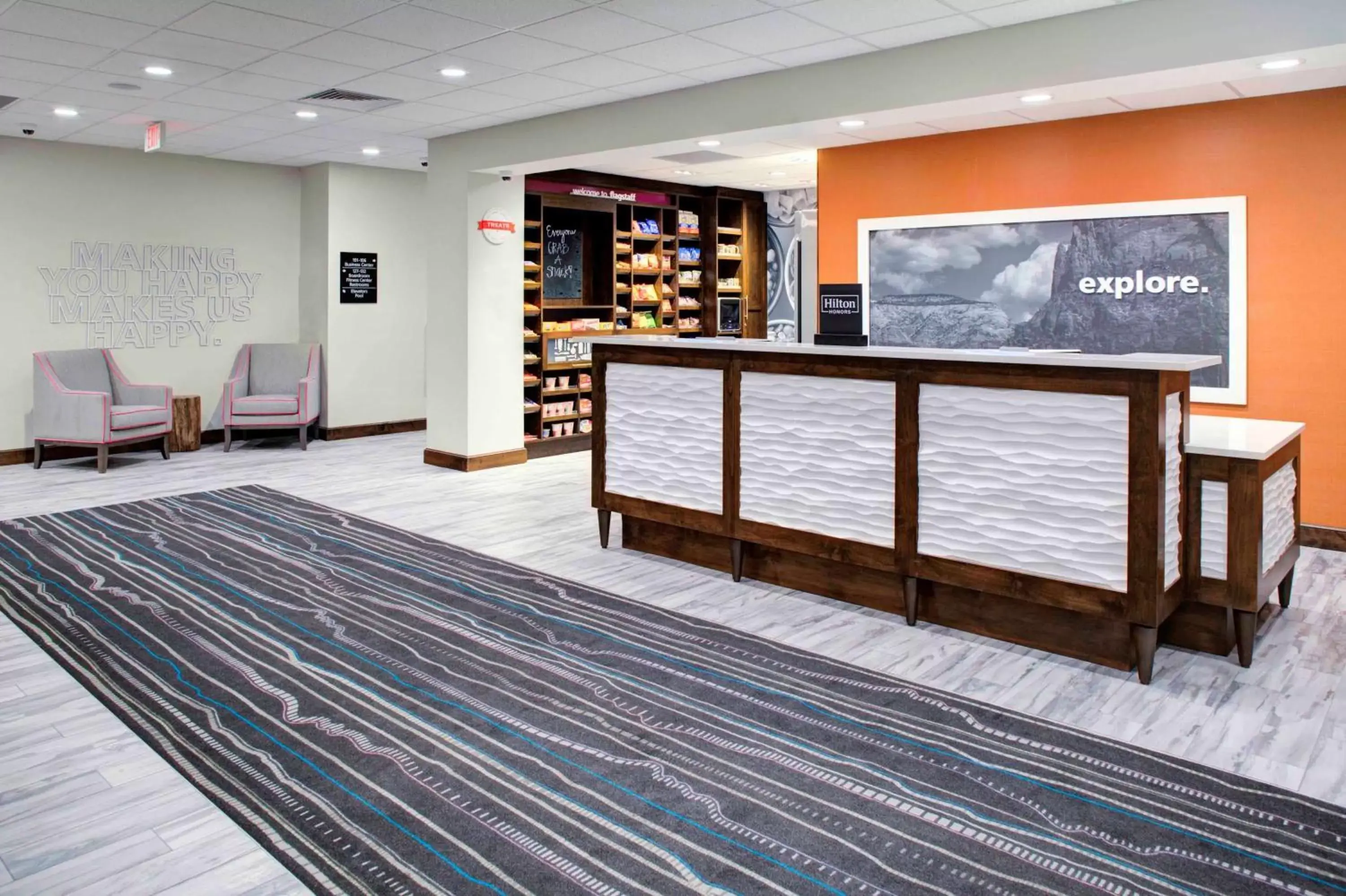Lobby or reception in Hampton Inn Suites Flagstaff East Lobby or reception in Hampton Inn Suites Flagstaff East