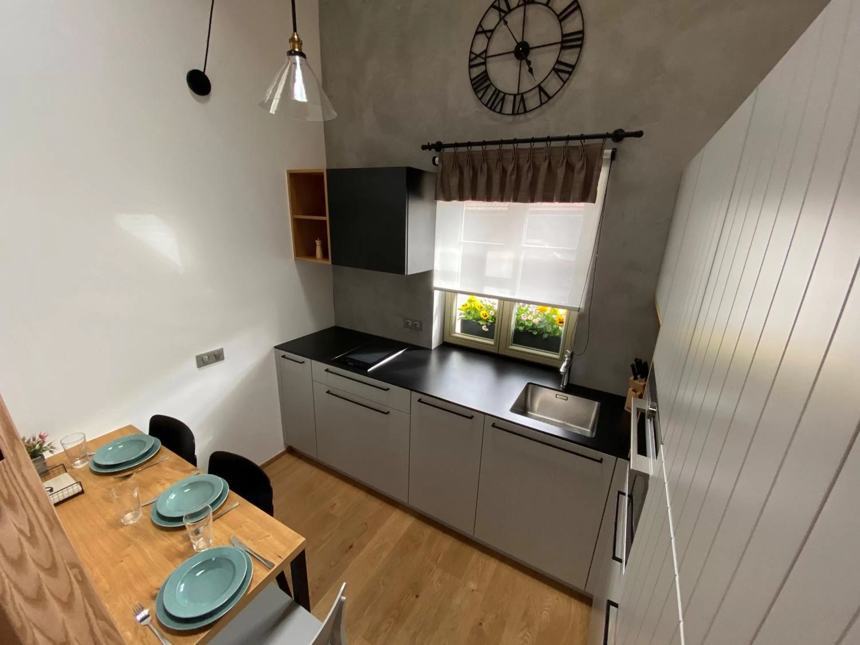 Kitchen or kitchenette in Penzion Stodola