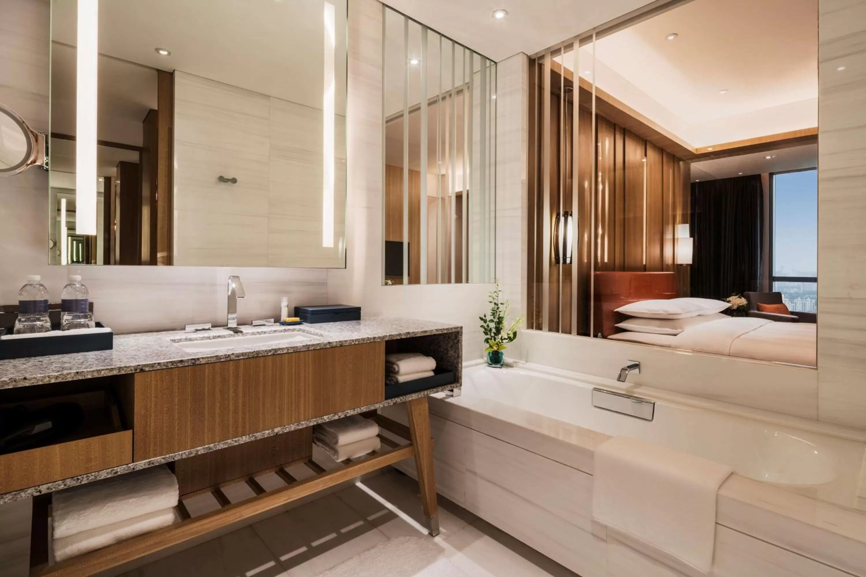 Bathroom in Hyatt Regency Shanghai Wujiaochang