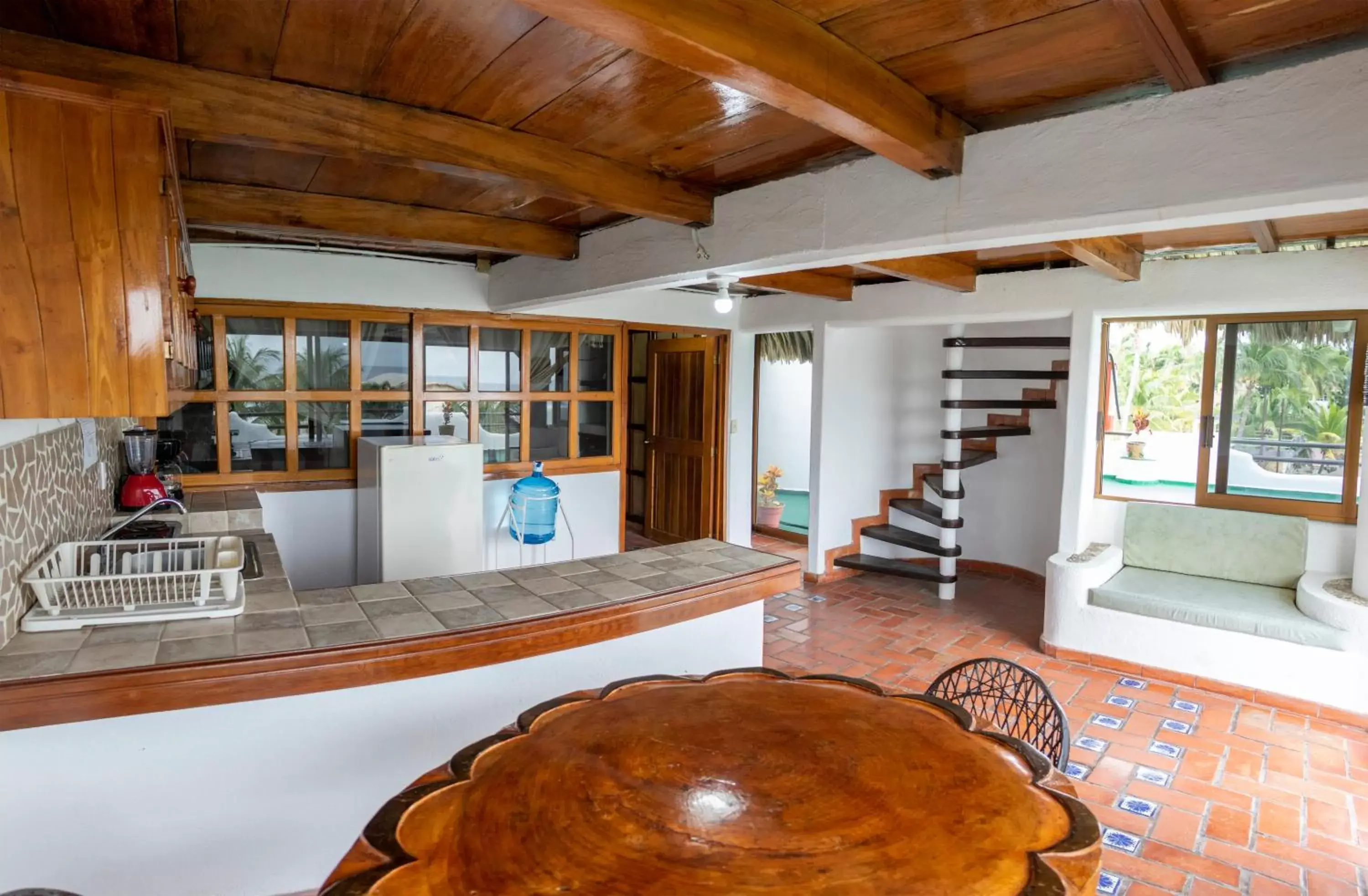 kitchen in Hotel Bungalows Acuario