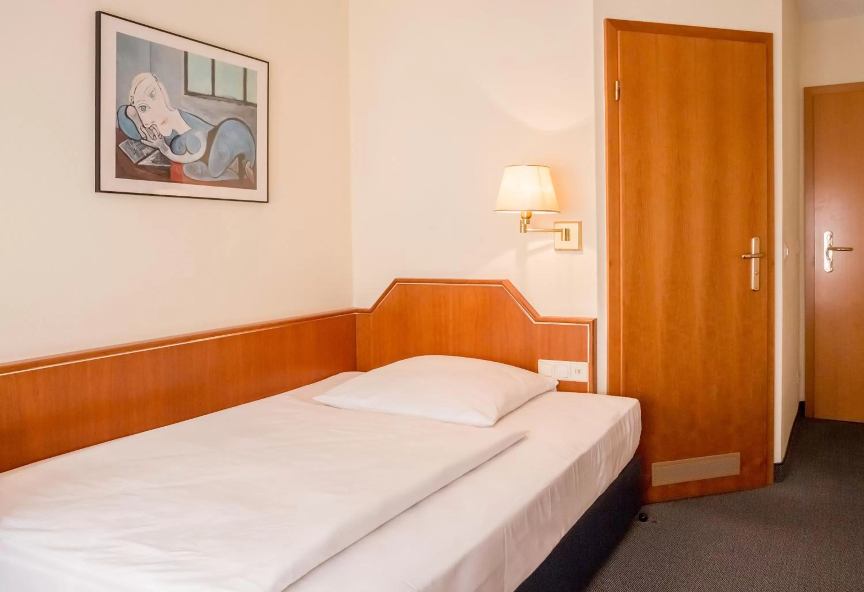 Bed in Hotel Markgraf Leipzig