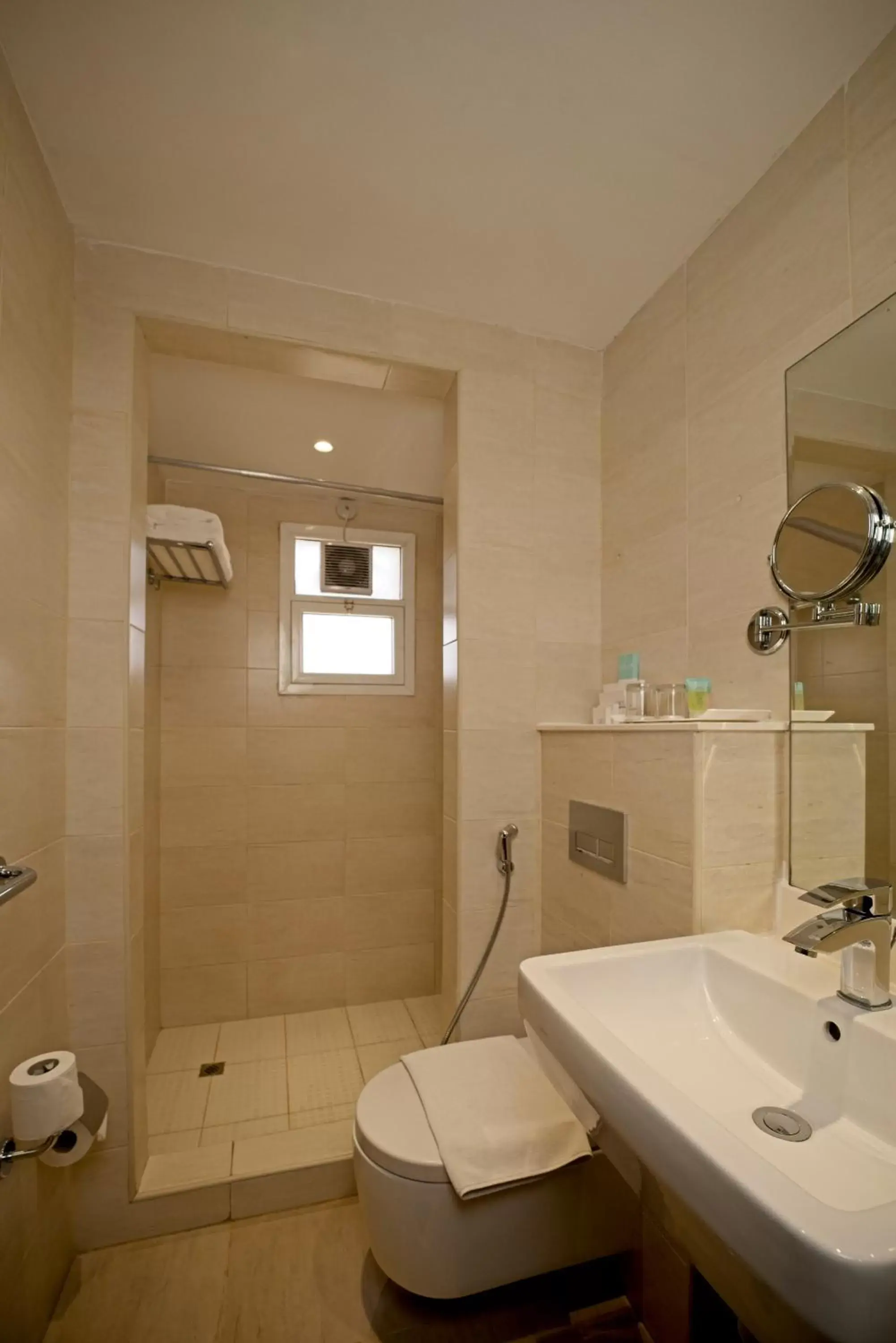 Shower, Bathroom in Action Hotel Ras Al Khaimah