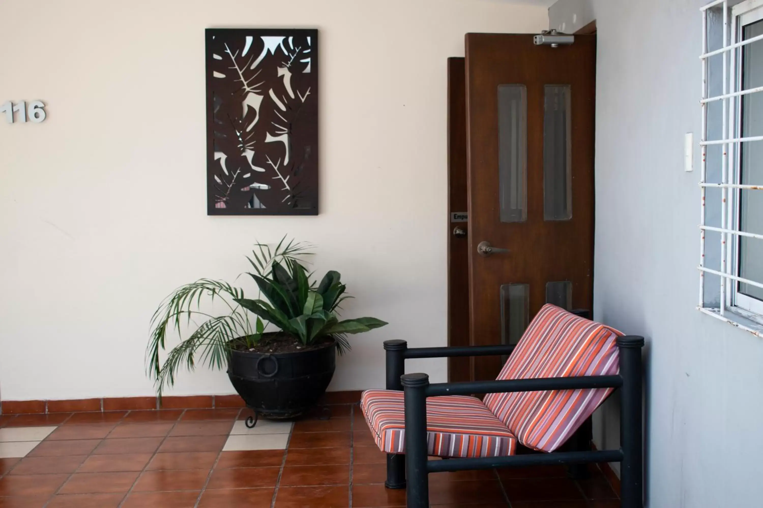 Seating area in Hotel Casa Blanca