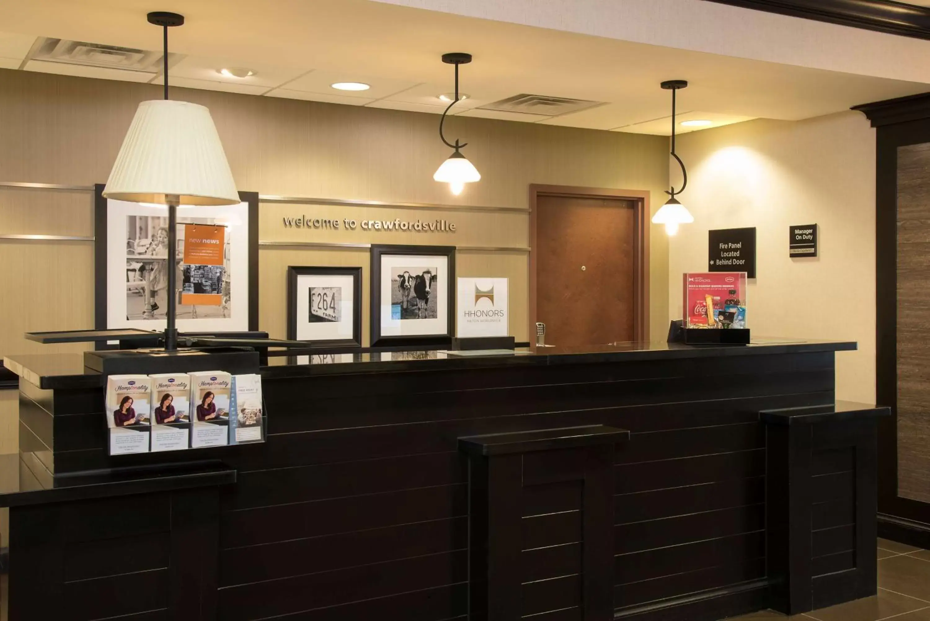Lobby or reception in Hampton Inn & Suites Crawfordsville