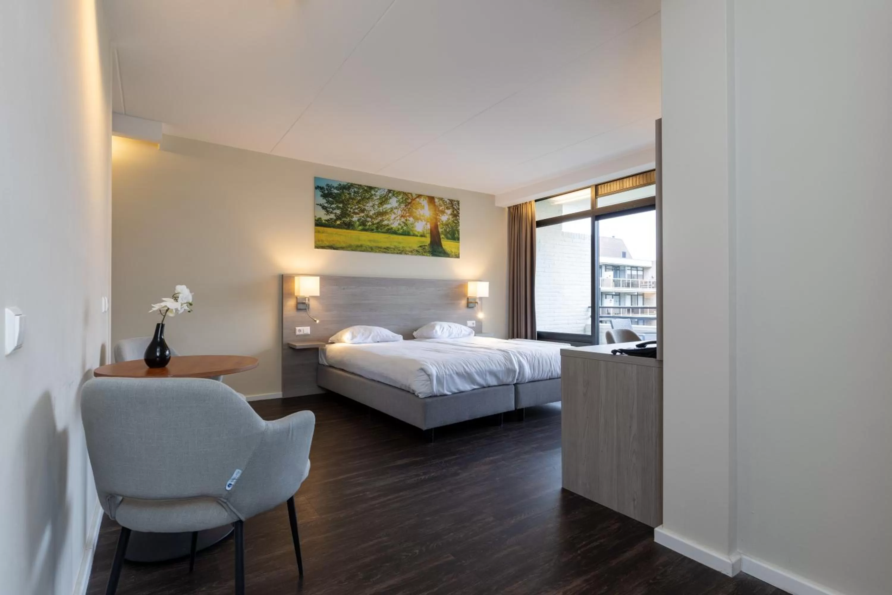 Bedroom, Bed in Fletcher Hotel-Restaurant Frerikshof