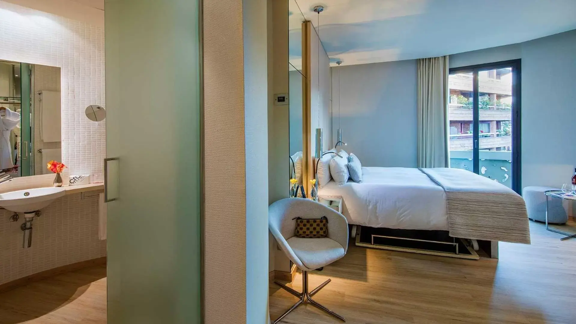 Bed in Cram Hotel Bed in Cram Hotel