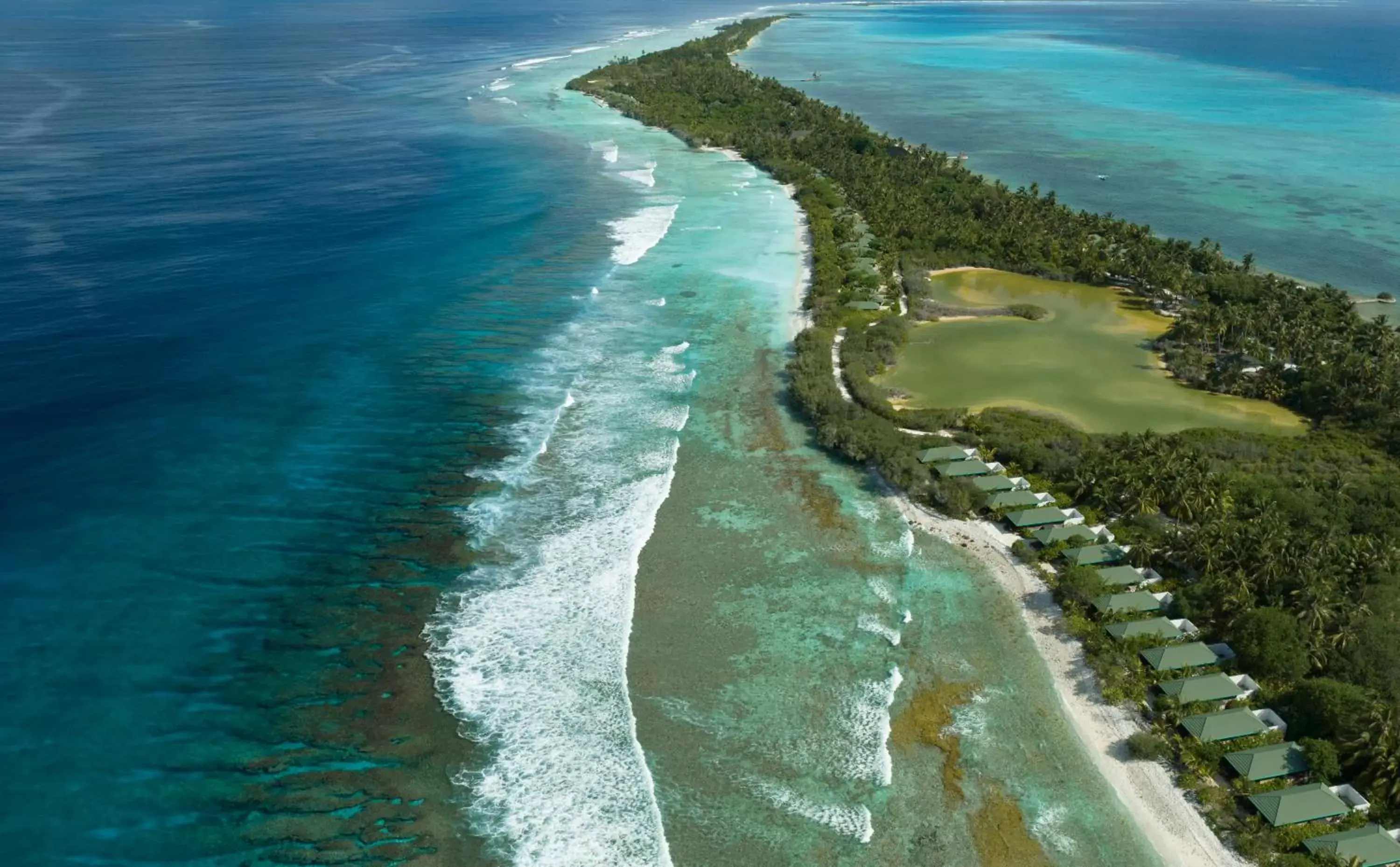 Bird's eye view, Bird's-eye View in Canareef Resort Maldives