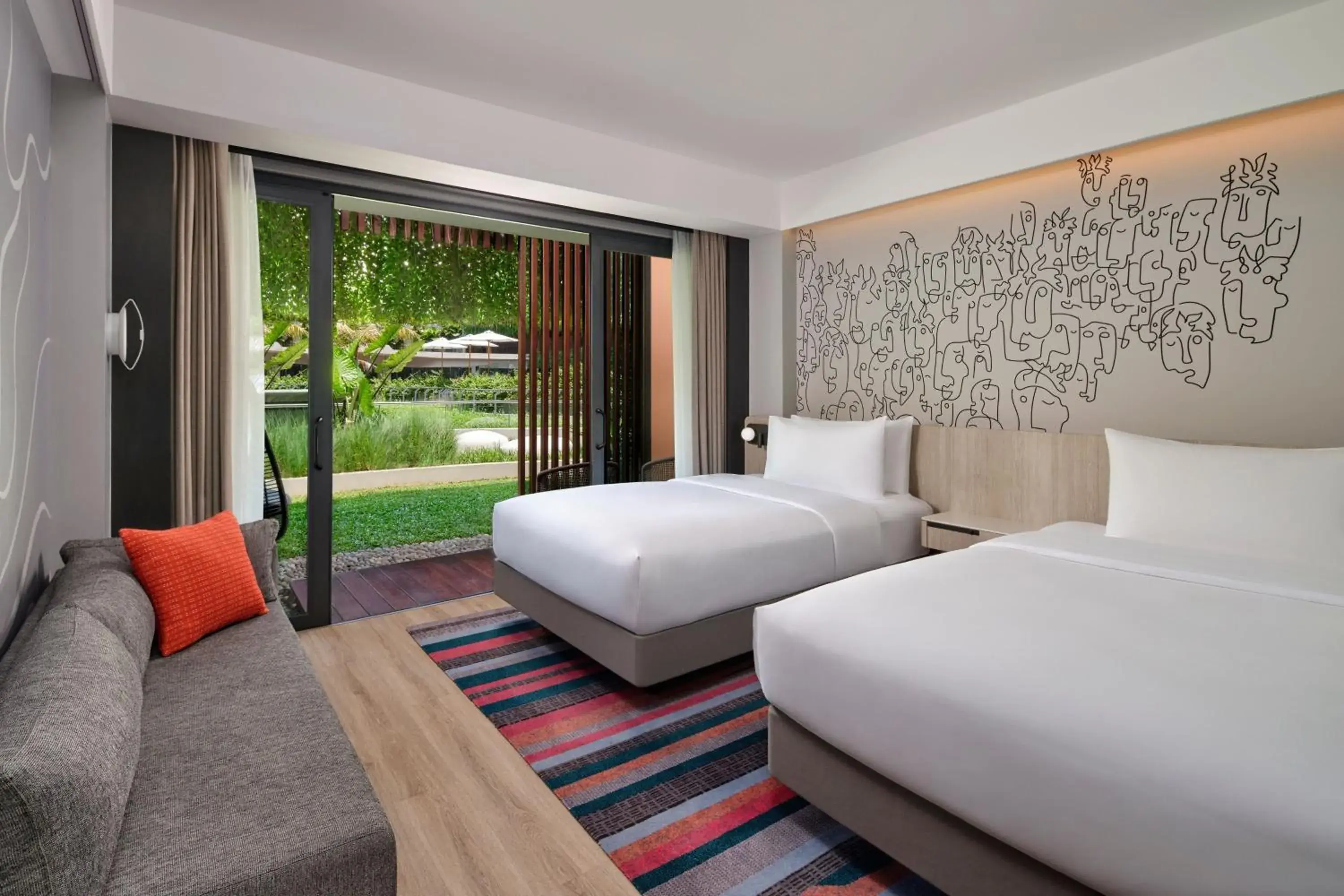 Photo of the whole room, Bed in Aloft Bali Kuta at Beachwalk