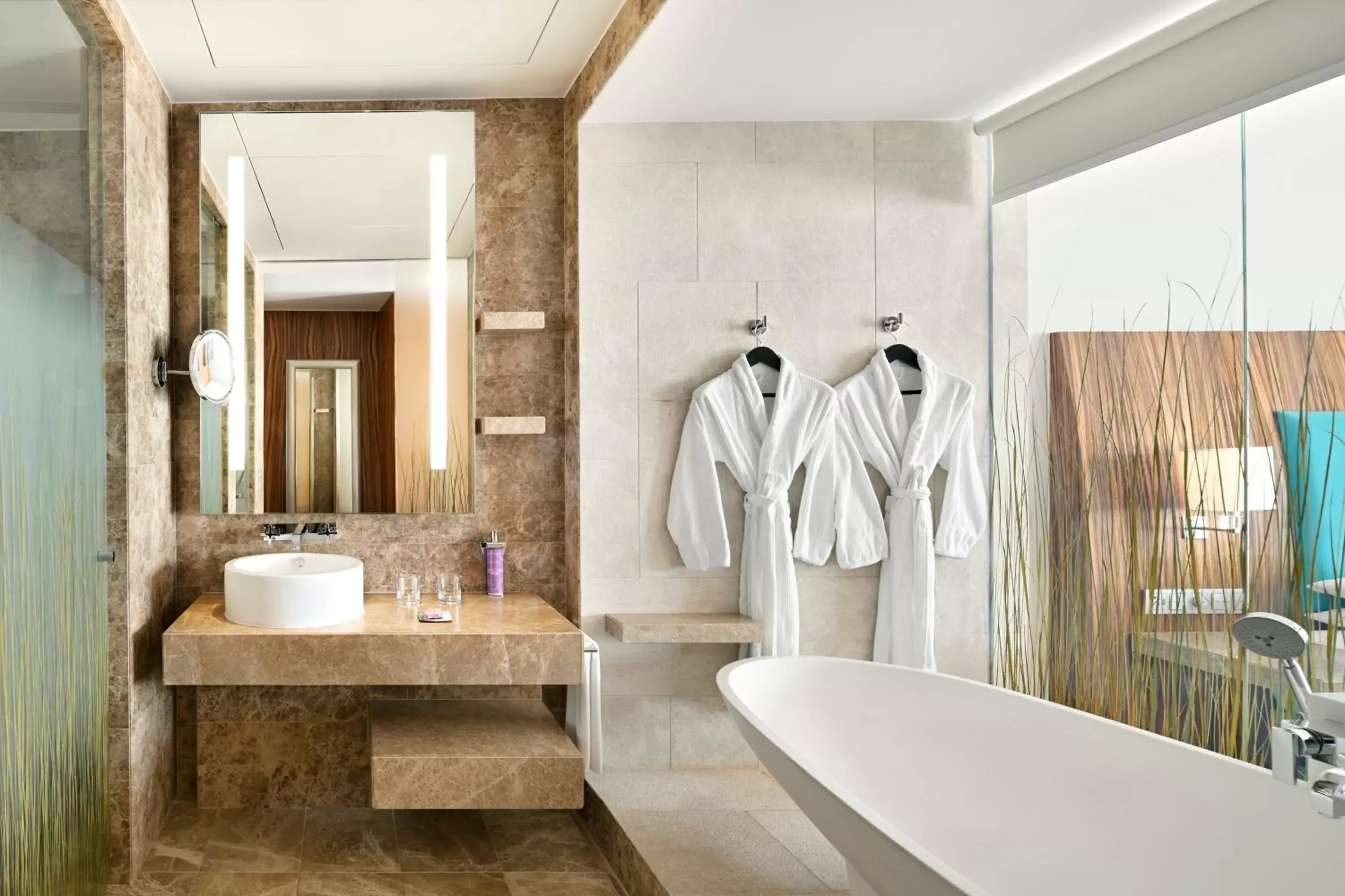 Bathroom in Andaz Capital Gate Abu Dhabi - a concept by Hyatt