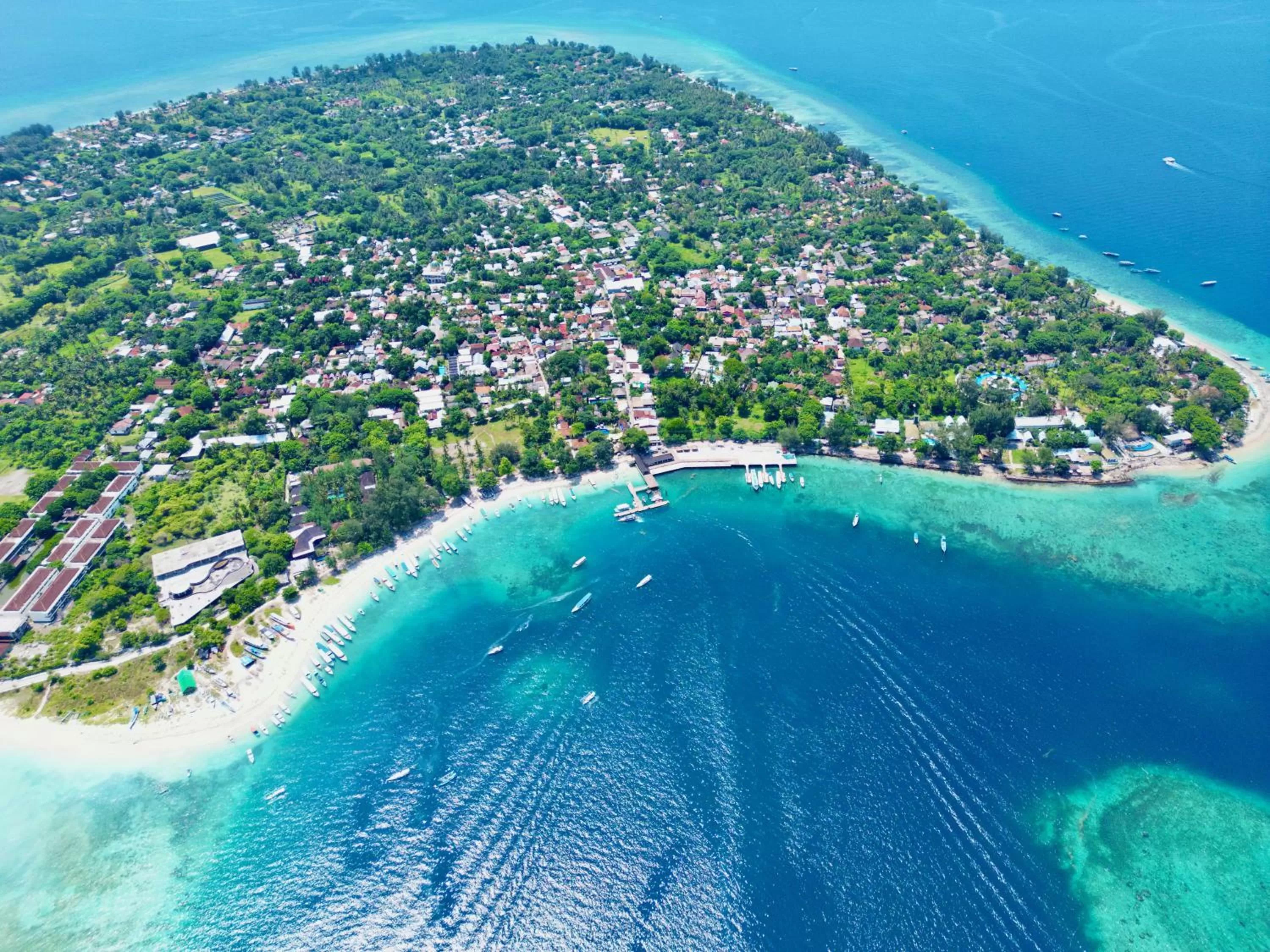 Natural landscape in Omala Village Gili Air