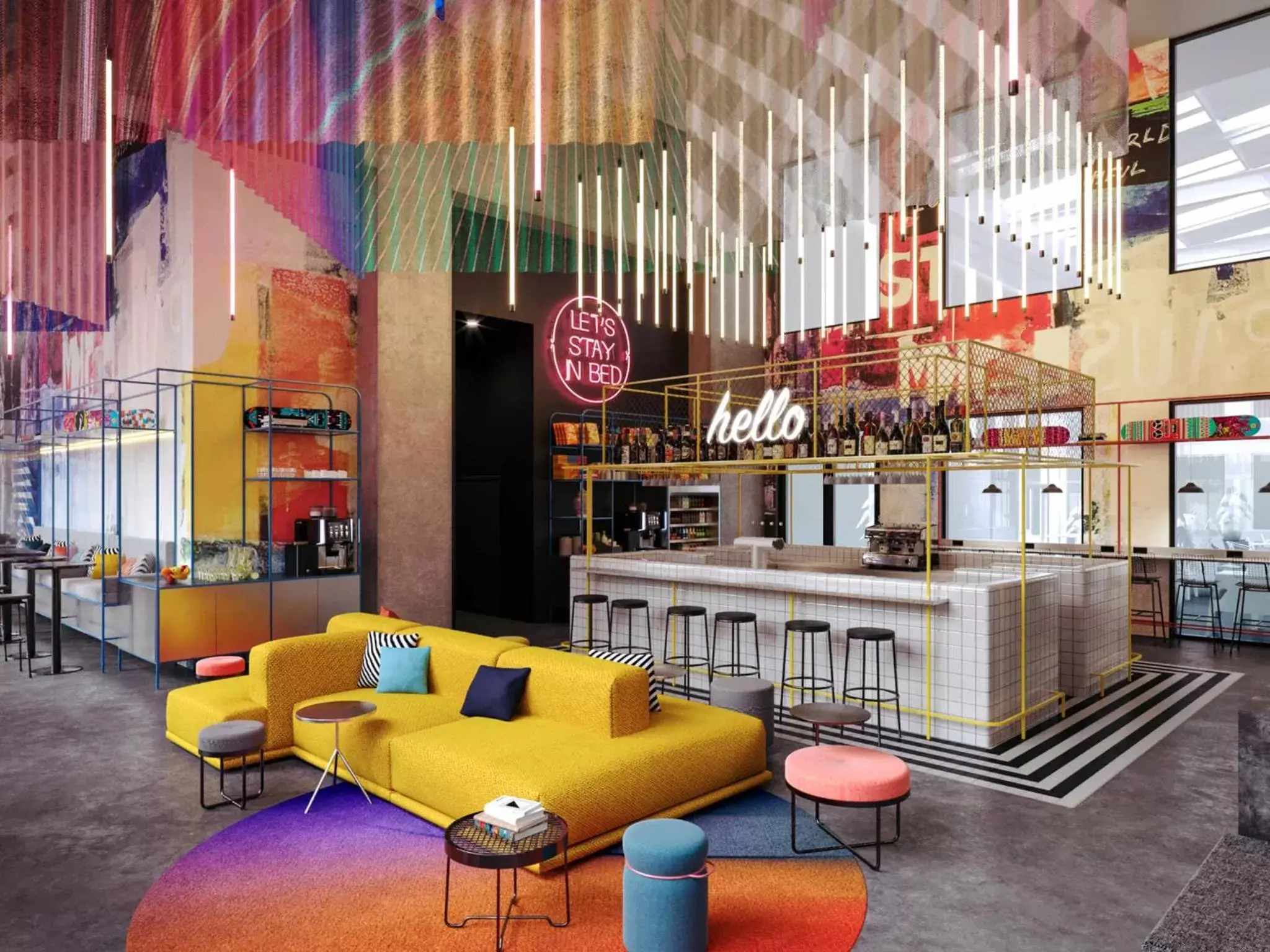 Living room in ibis Styles Copenhagen Orestad Living room in ibis Styles Copenhagen Orestad