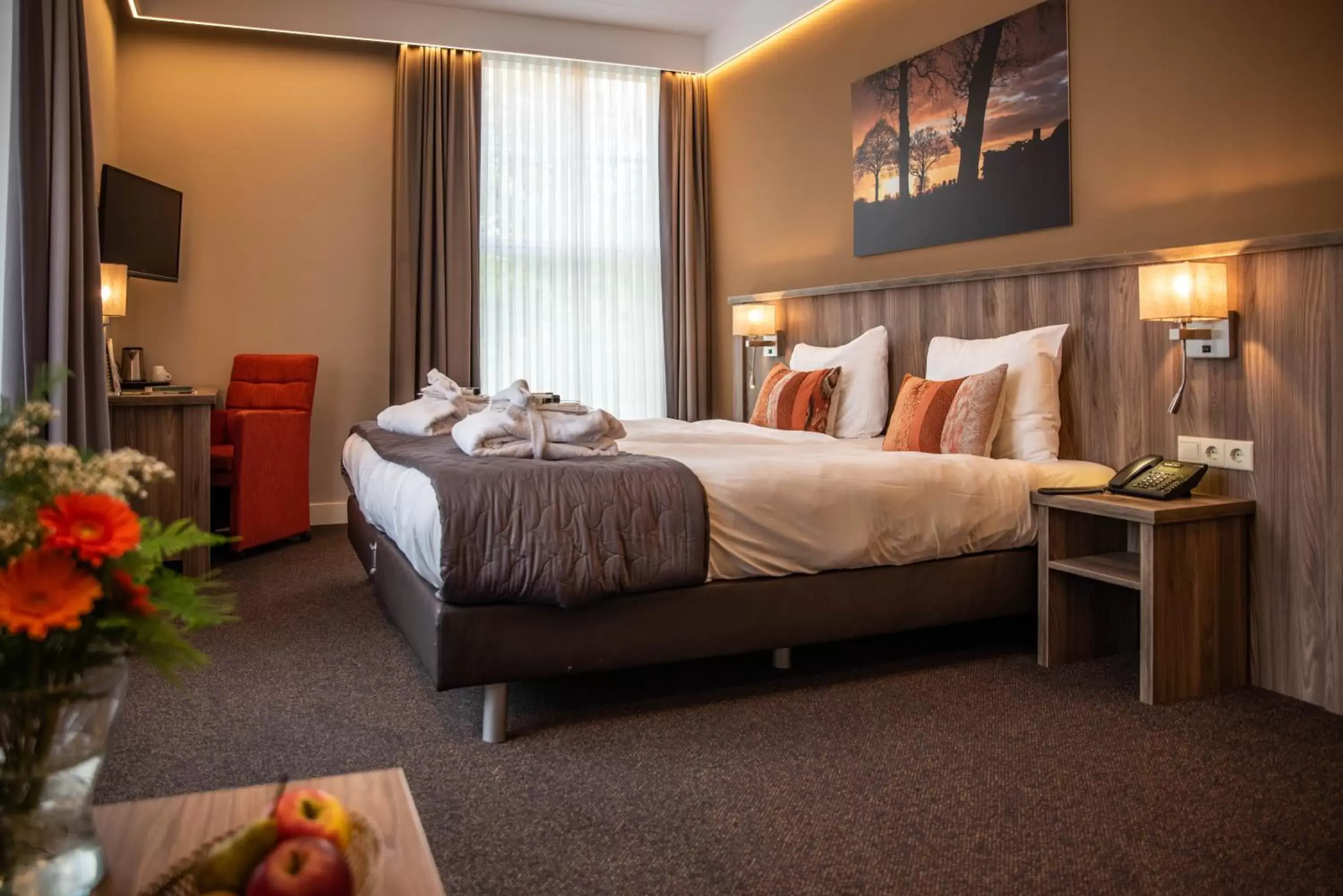 Photo of the whole room, Bed in Landgoed Hotel & Restaurant Carelshaven