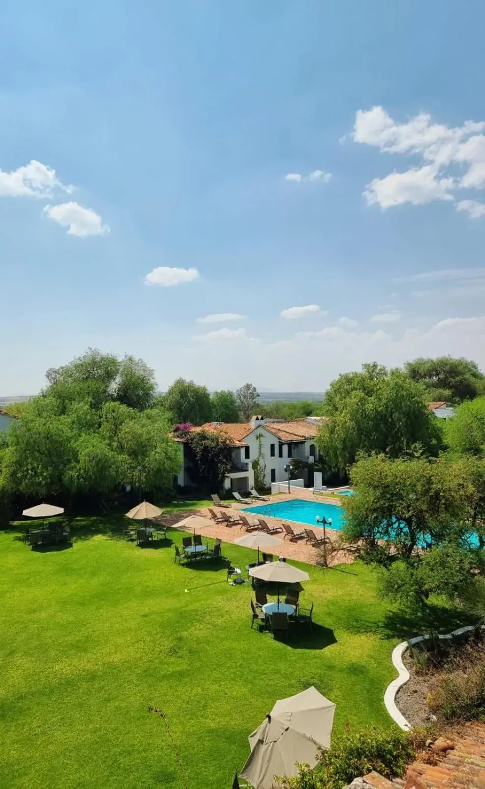 Bird's eye view in Hotel Hacienda Taboada (Aguas Termales)