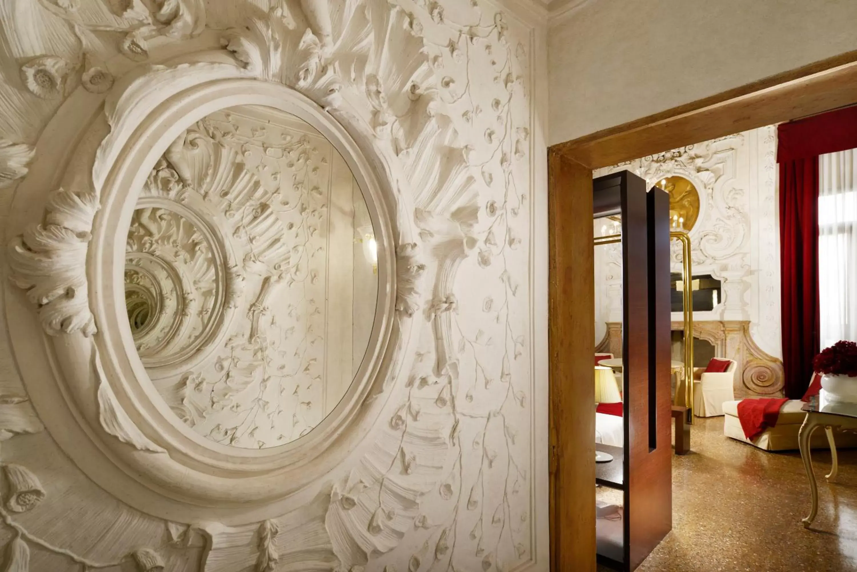 Decorative detail in Hotel Palazzo Giovanelli e Gran Canal