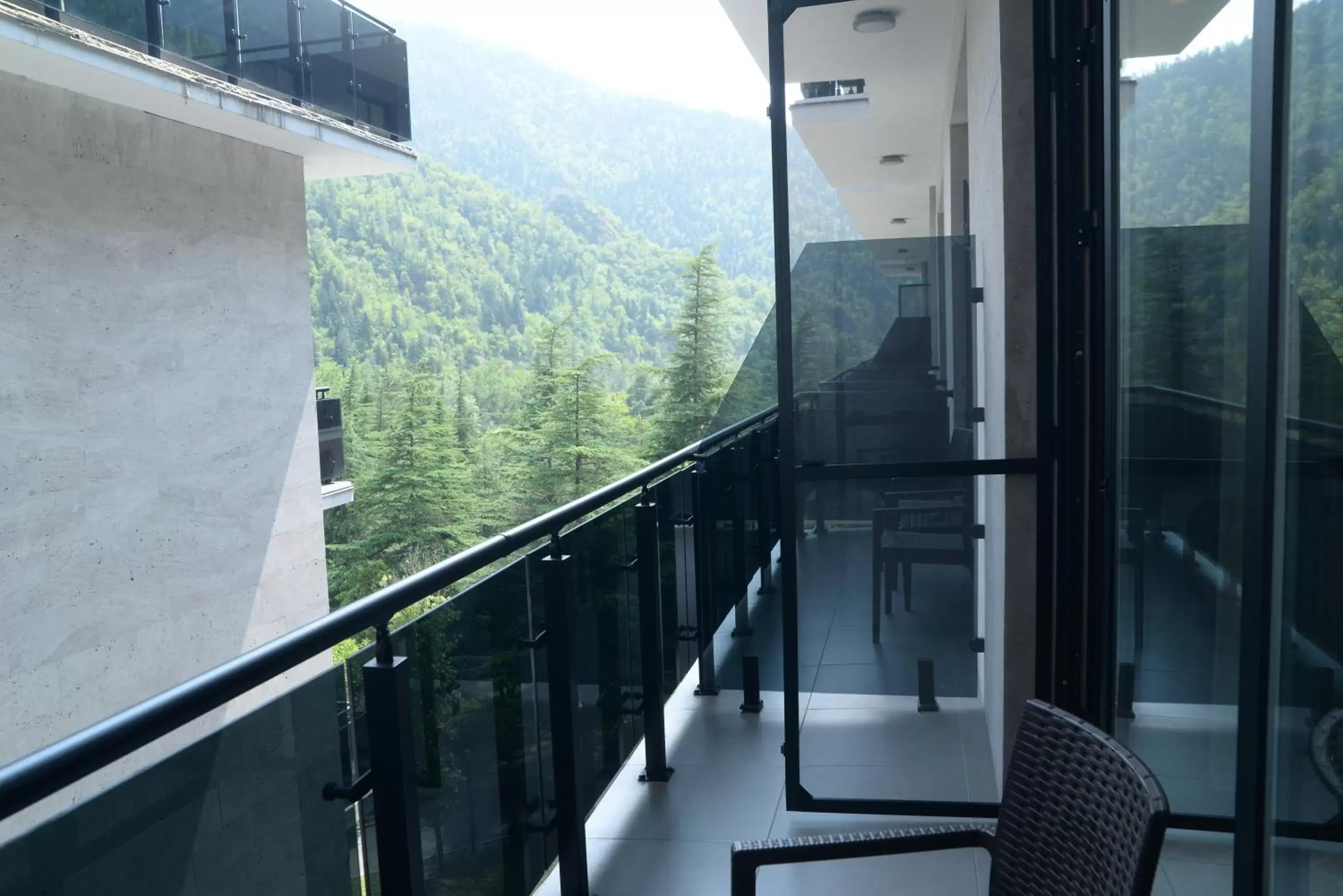View (from property/room), Balcony/Terrace in Borjomi Likani Health & Spa Centre