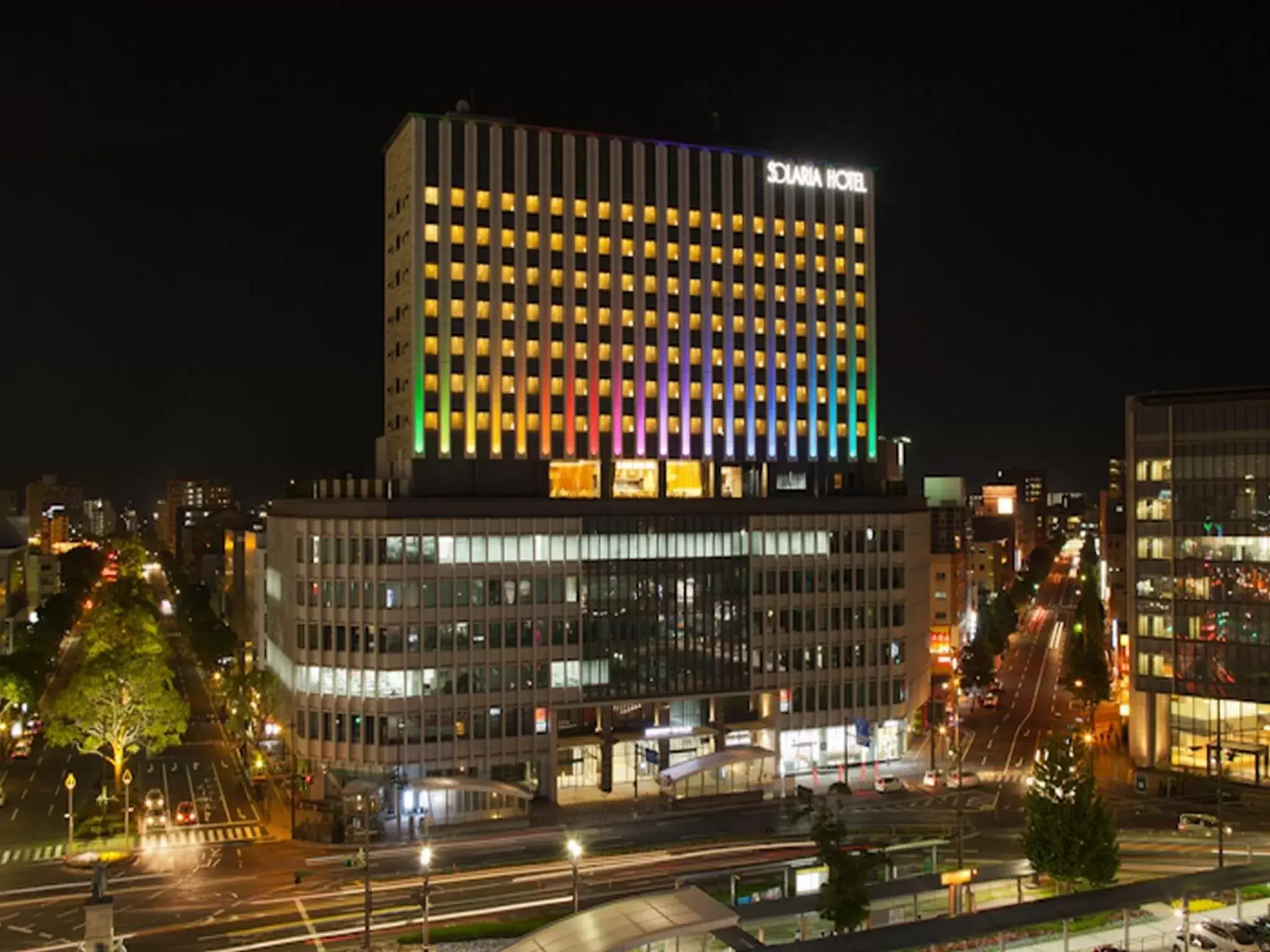 Facade/entrance, Property Building in Solaria Nishitetsu Hotel Kagoshima