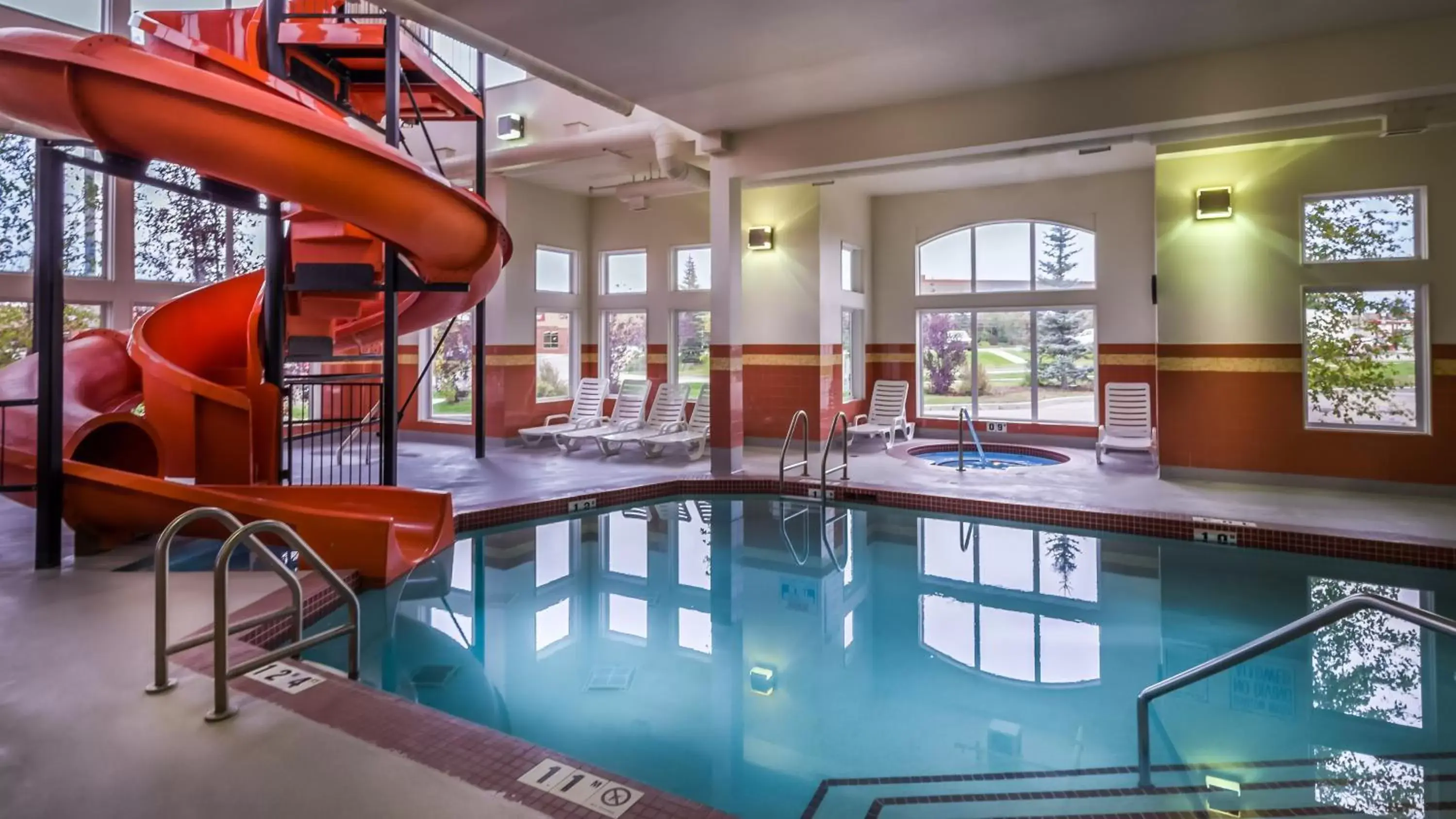 Aqua park, Swimming Pool in SureStay Plus by Best Western Calgary South East
