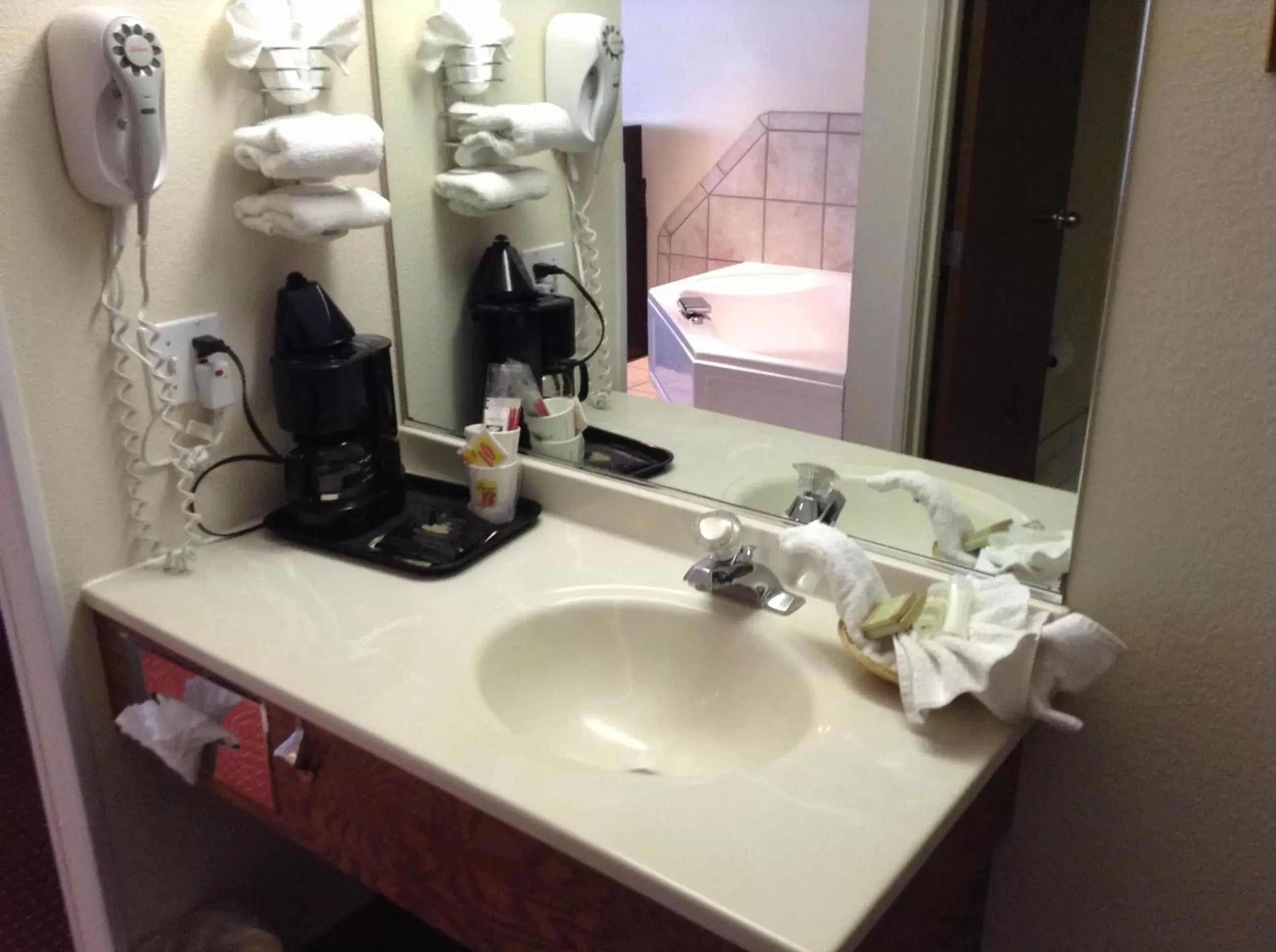Bathroom in Super 8 by Wyndham Salt Lake City Airport
