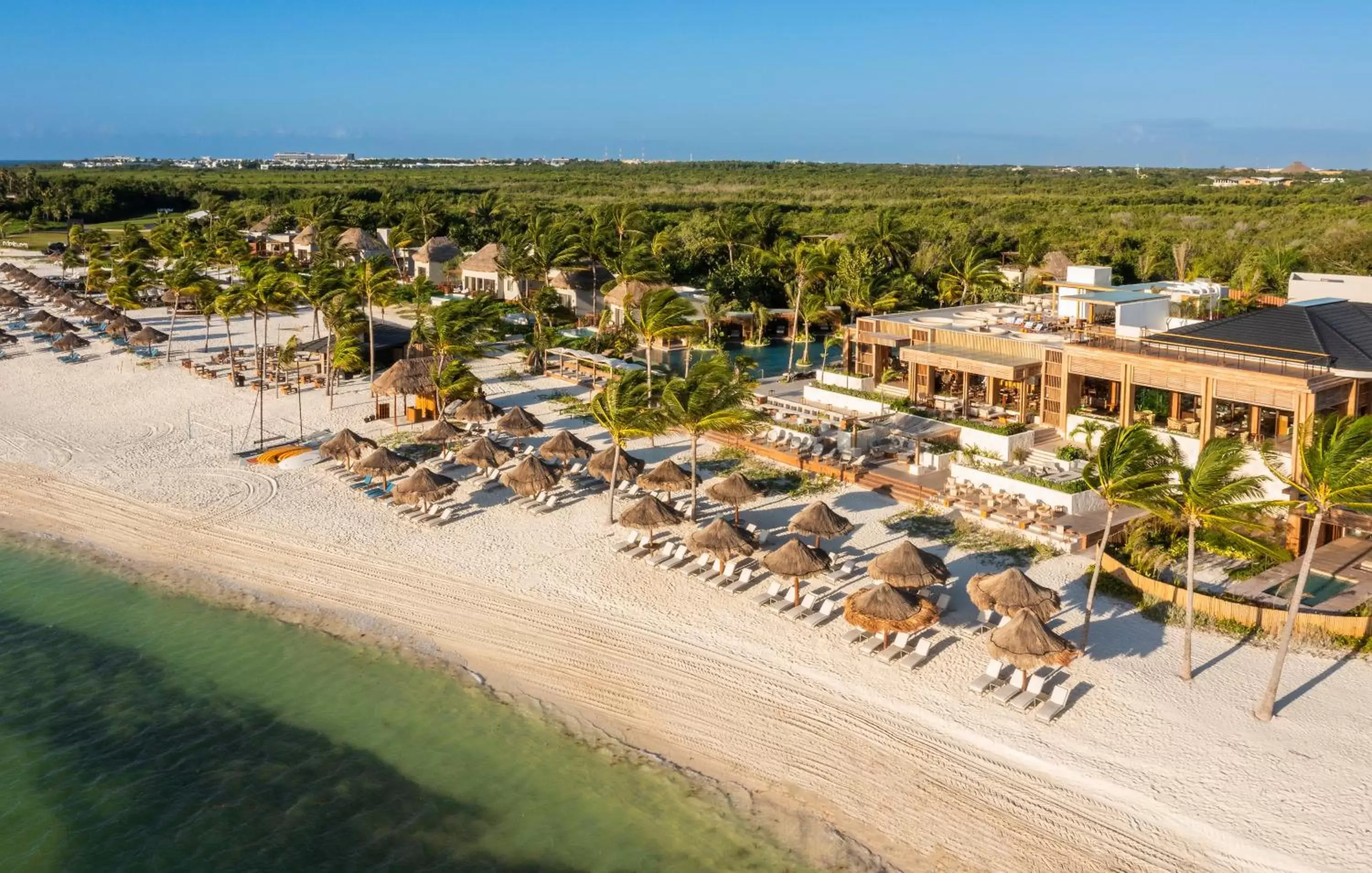 Beach, Bird's-eye View in Fairmont Mayakoba