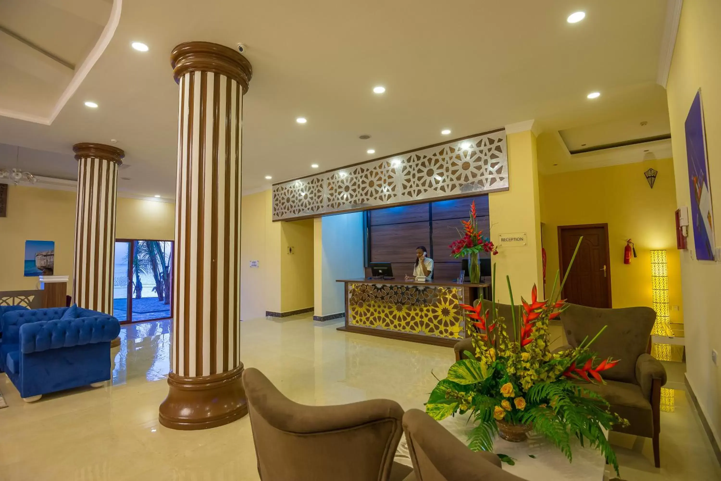 Lobby or reception, Lounge/Bar in Golden Tulip Zanzibar Resort