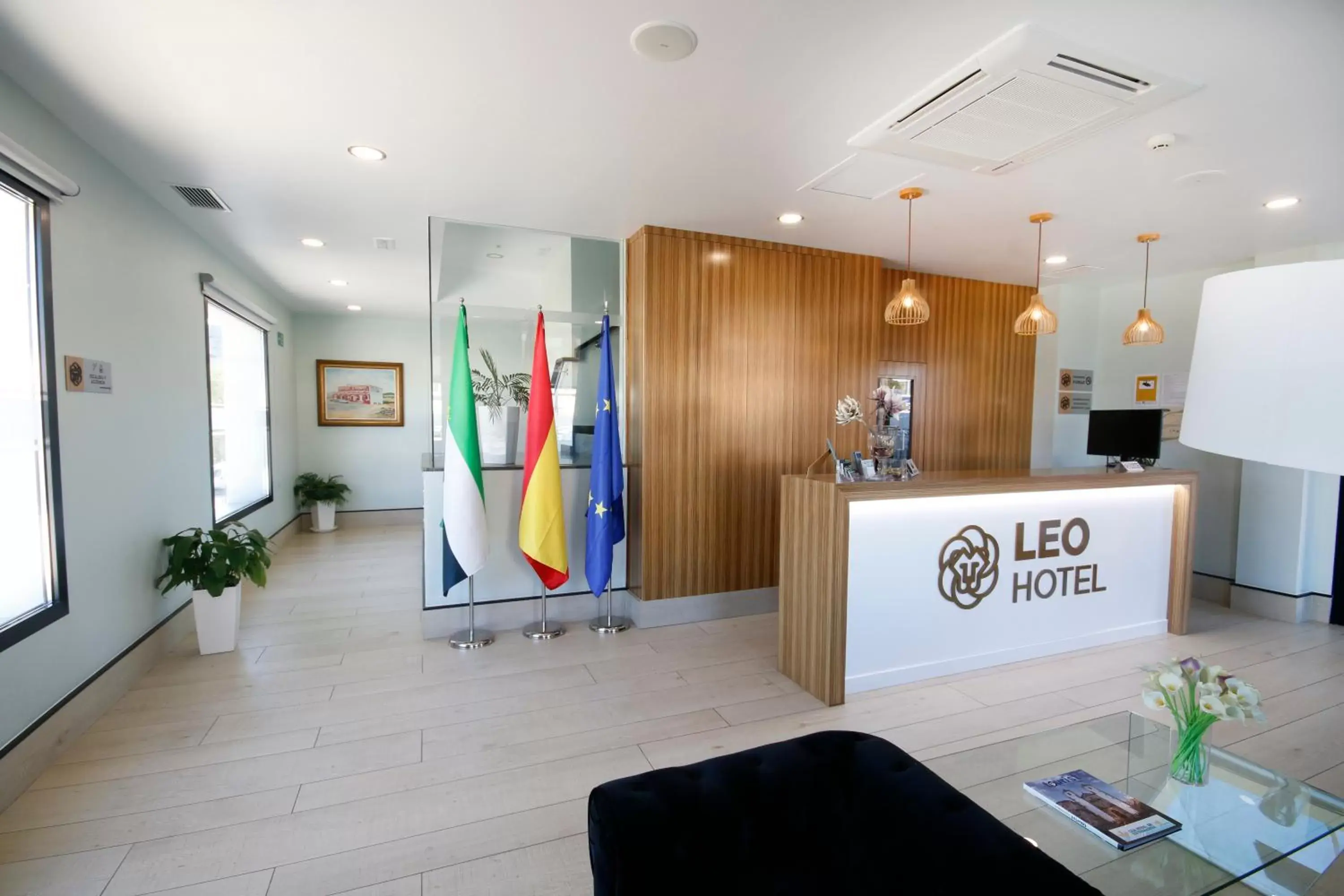 Lobby or reception in Hotel Leo