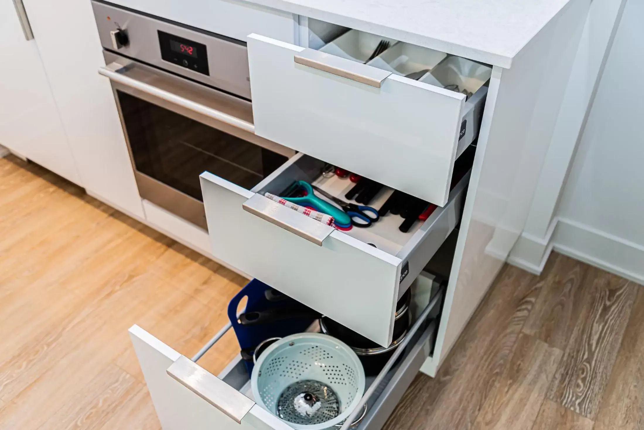 kitchen in WRFY Griffintown Apartment