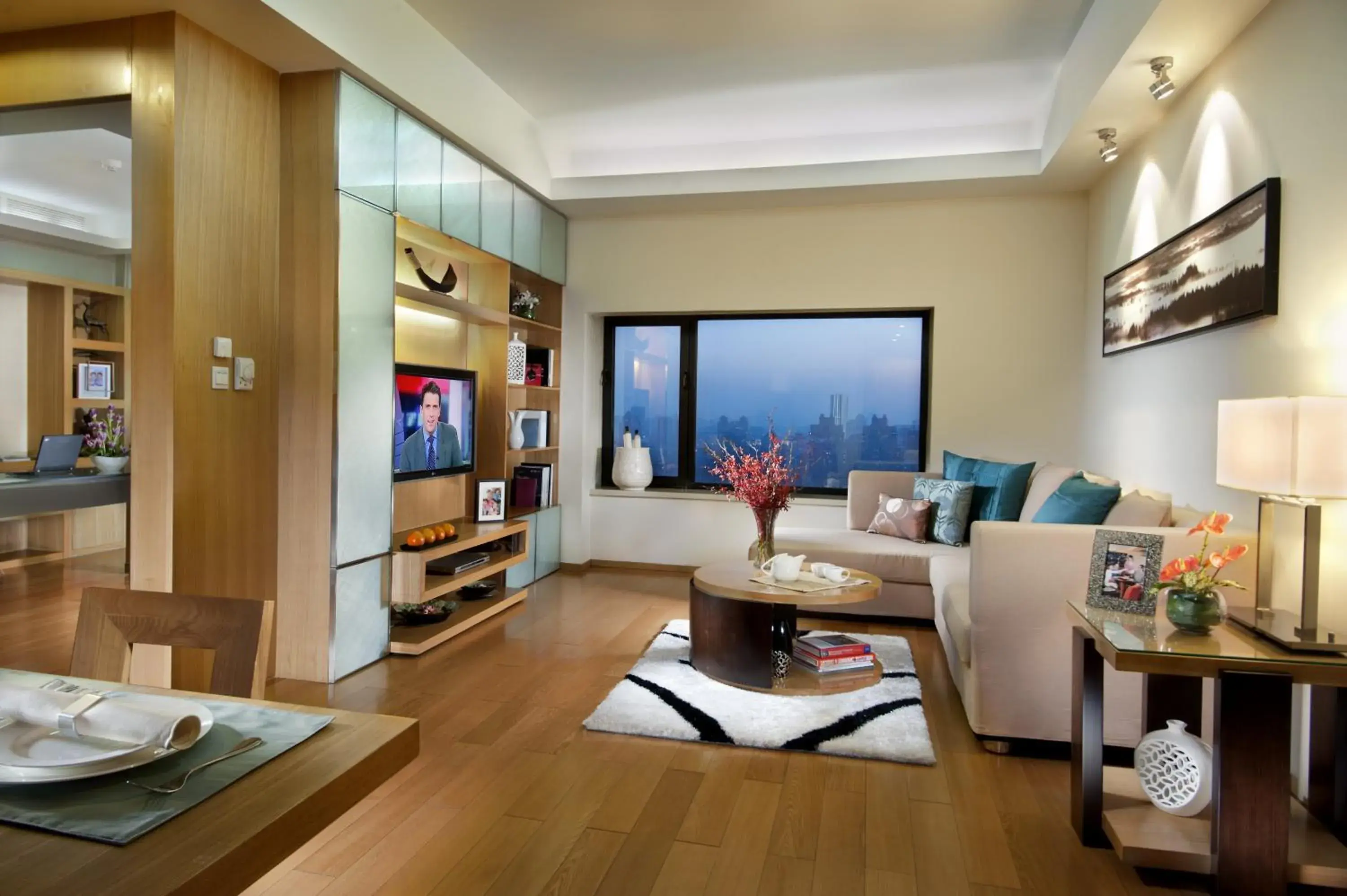 Living room in Somerset International Building Tianjin