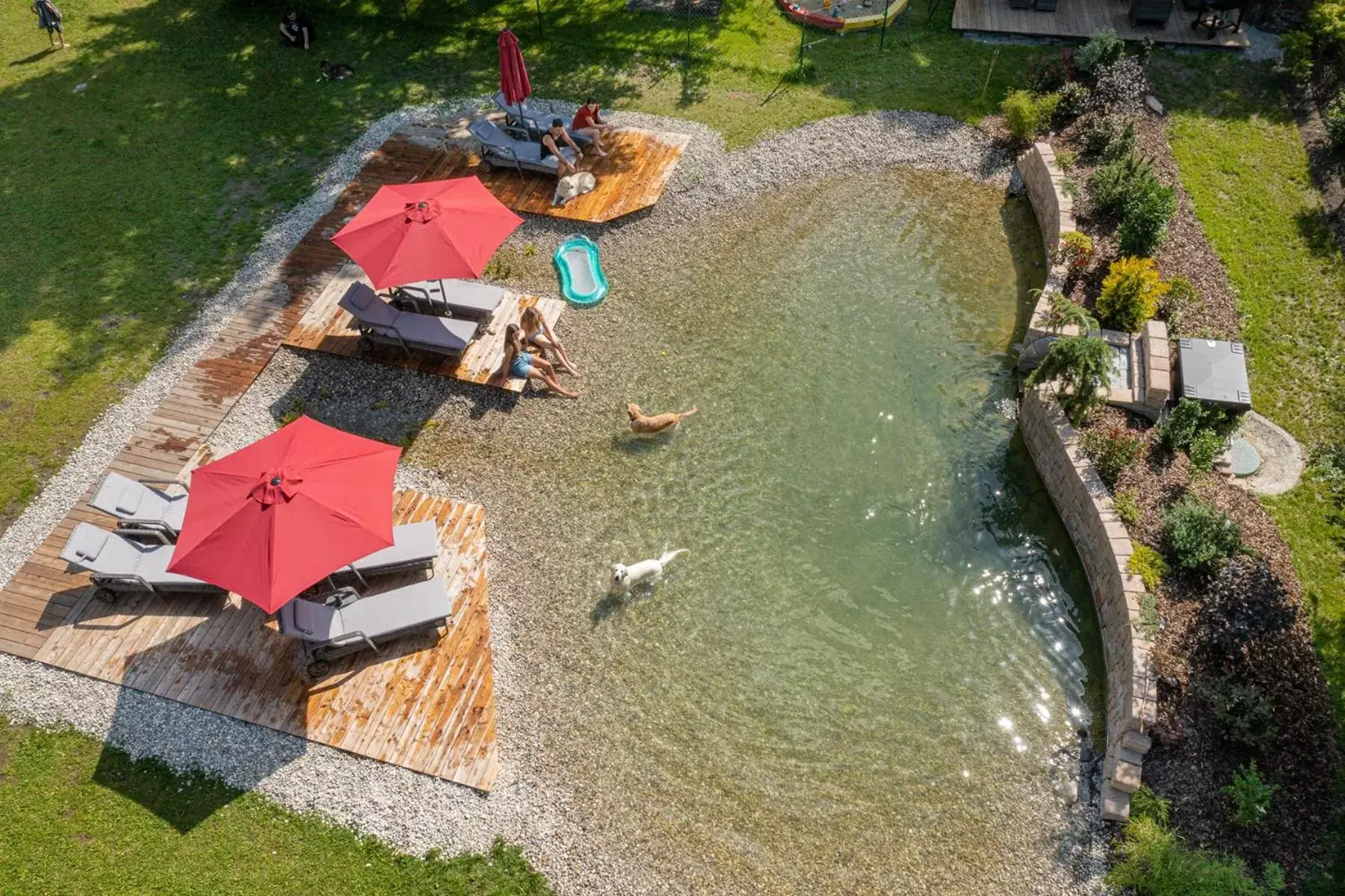 Garden, Bird's-eye View in Residenz Gruber, Hotel & Appartments