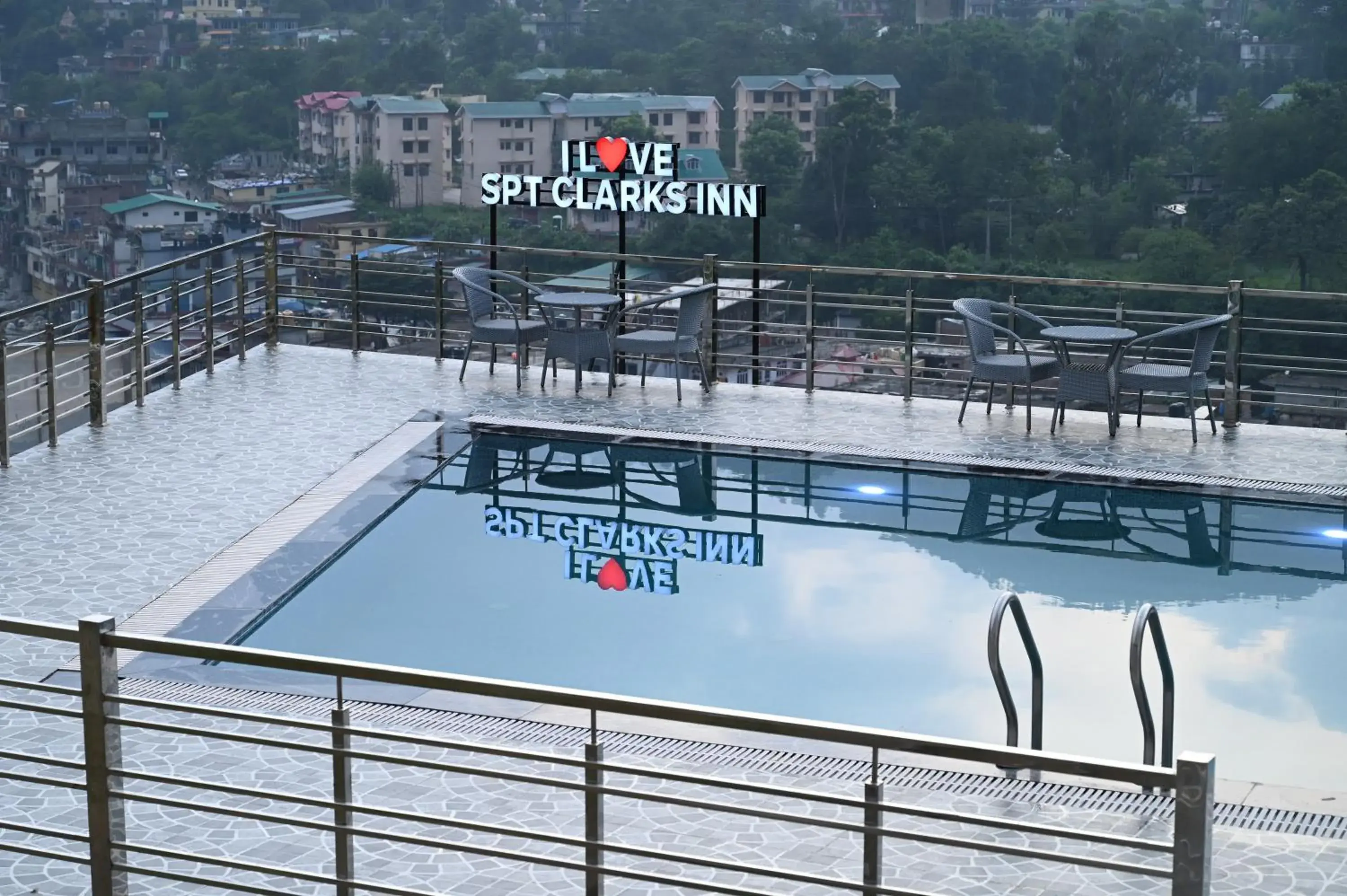 Pool View in SPT Clarks Inn Mandi