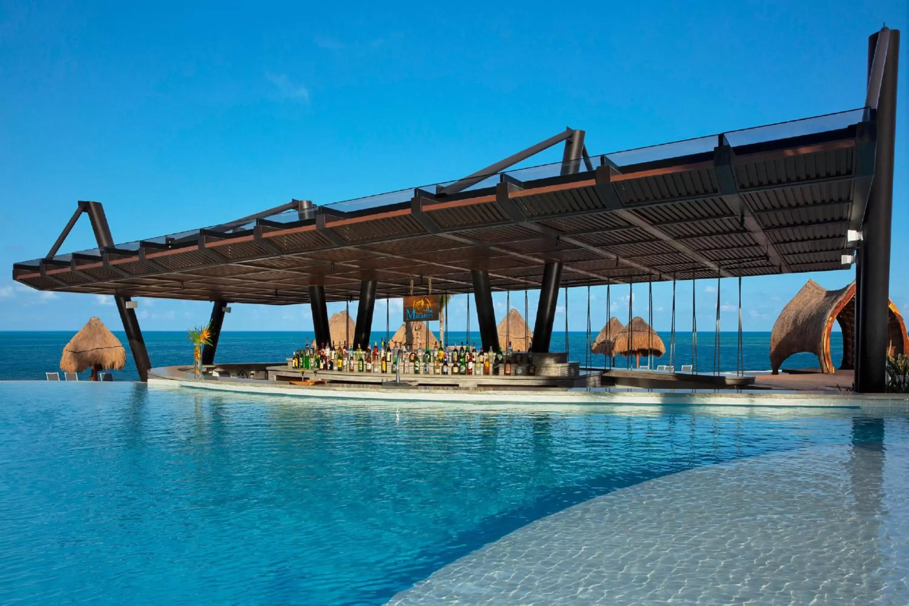 Lounge or bar, Swimming Pool in Dreams Natura Resort & Spa - All Inclusive