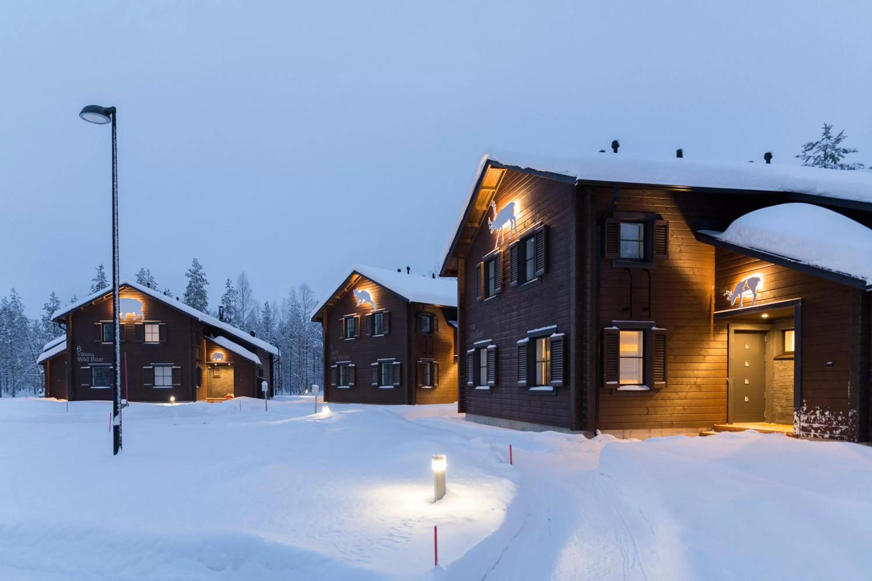 Property building in Ranua Resort Holiday Villas