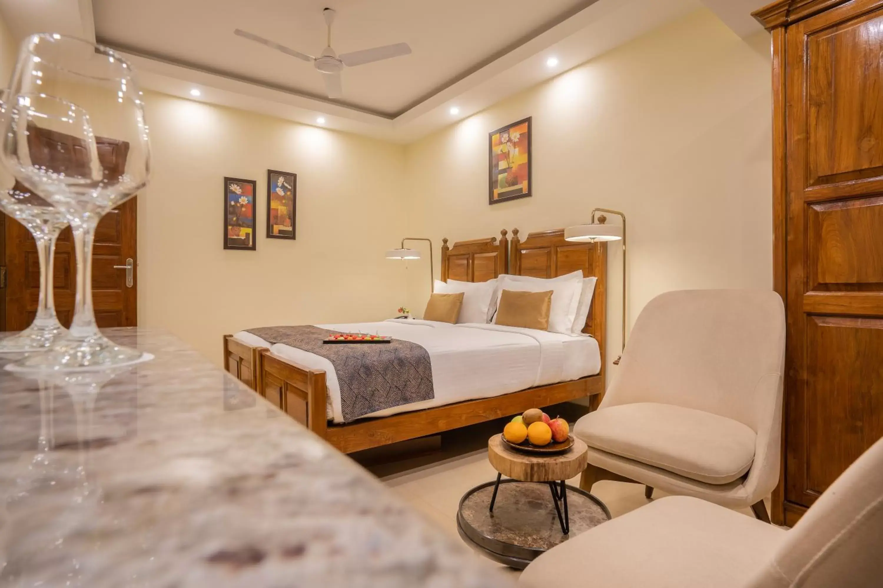 Bed in De Mandarin Beach Resort Suites & Villas, Candolim