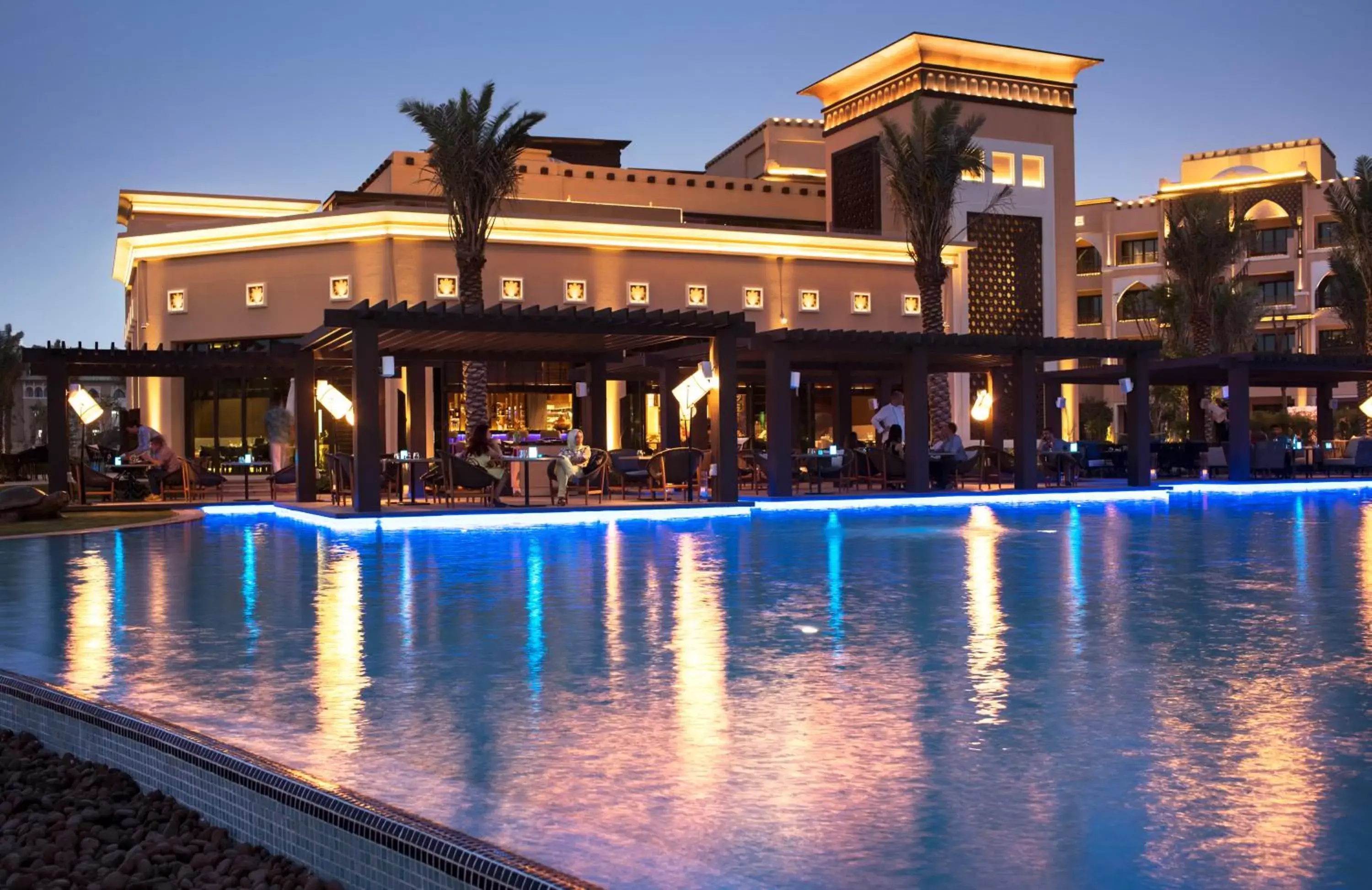 Night, Property Building in Saadiyat Rotana Resort and Villas