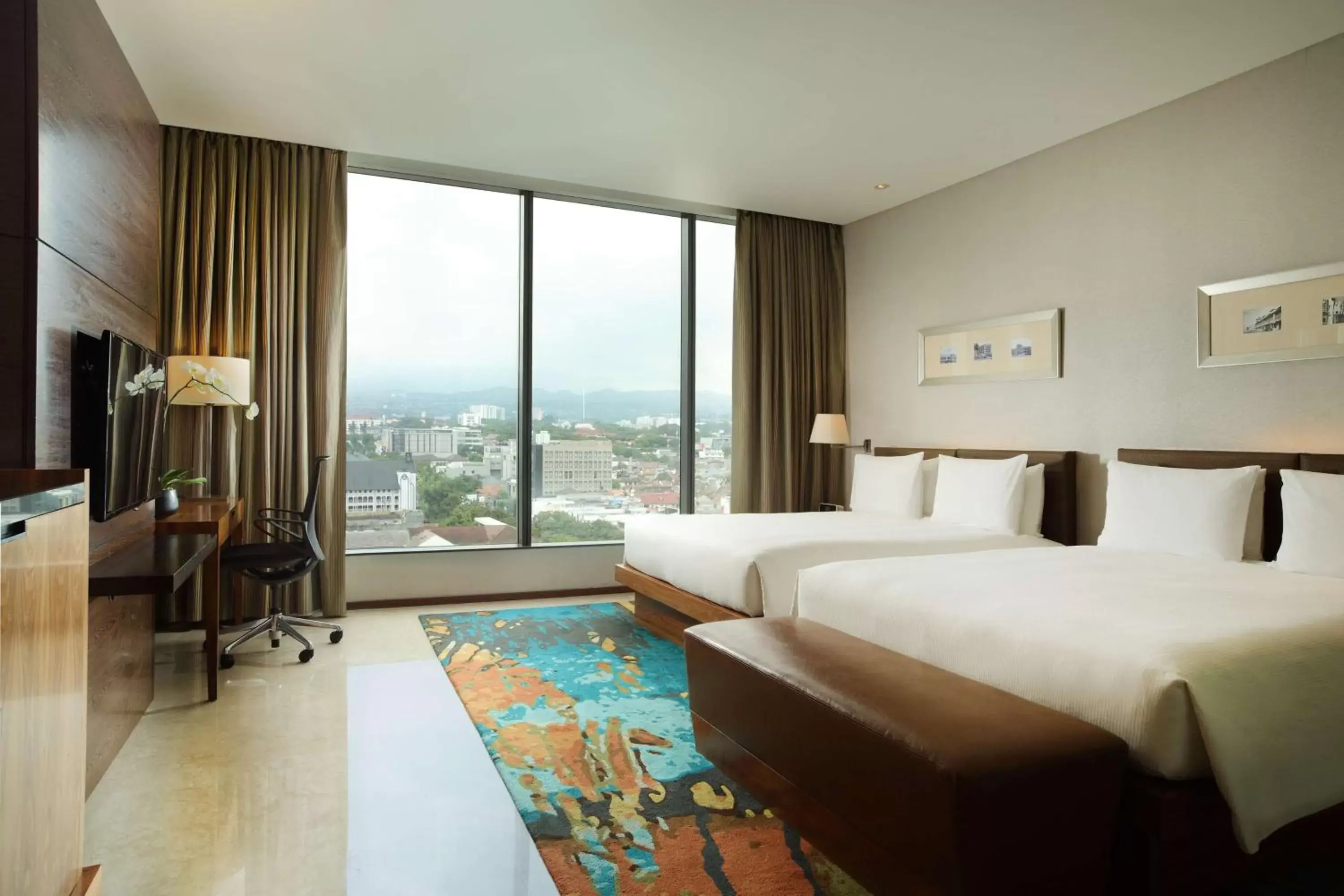 Bed in Hilton Bandung