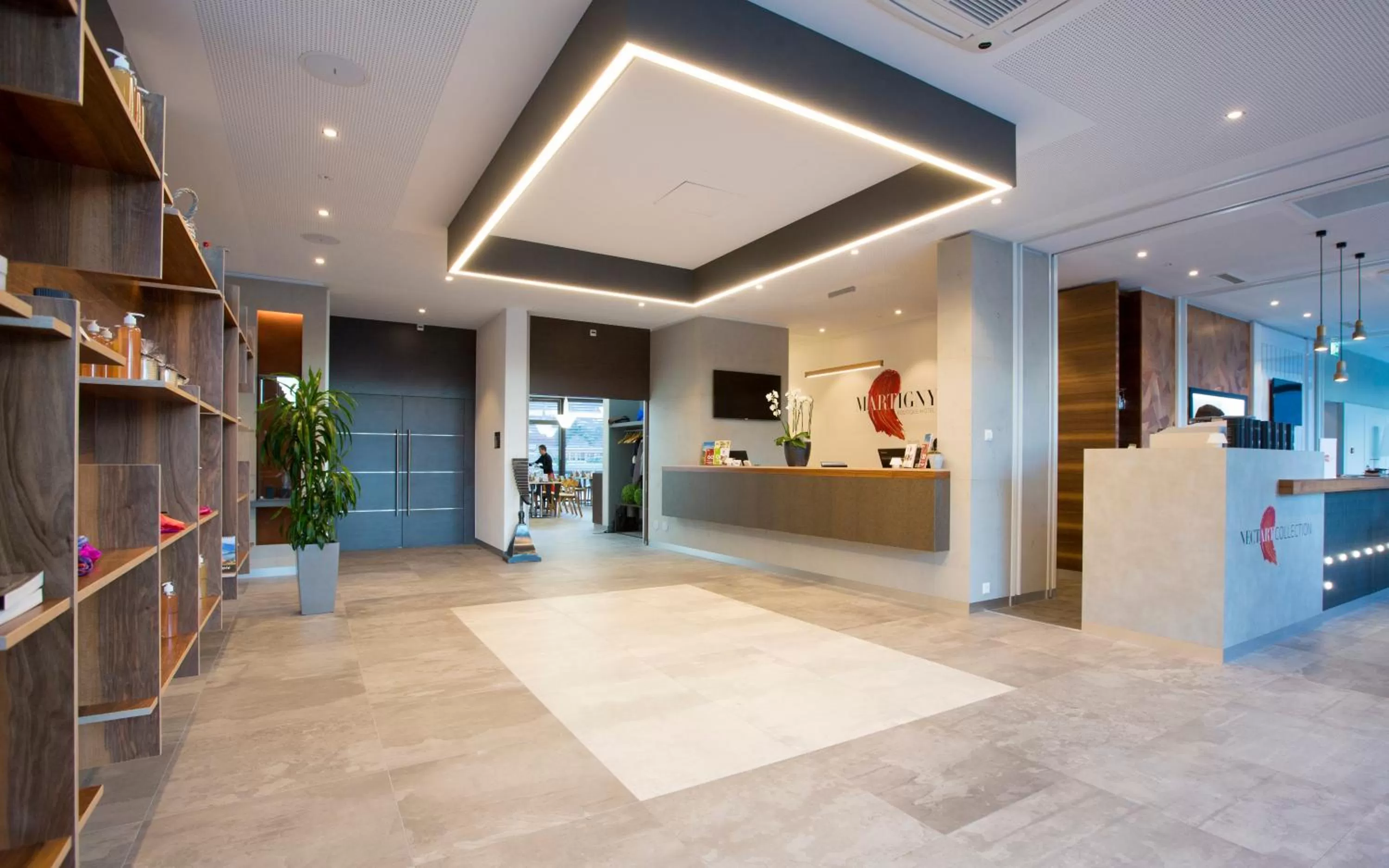 Lobby or reception in Martigny Boutique-Hôtel